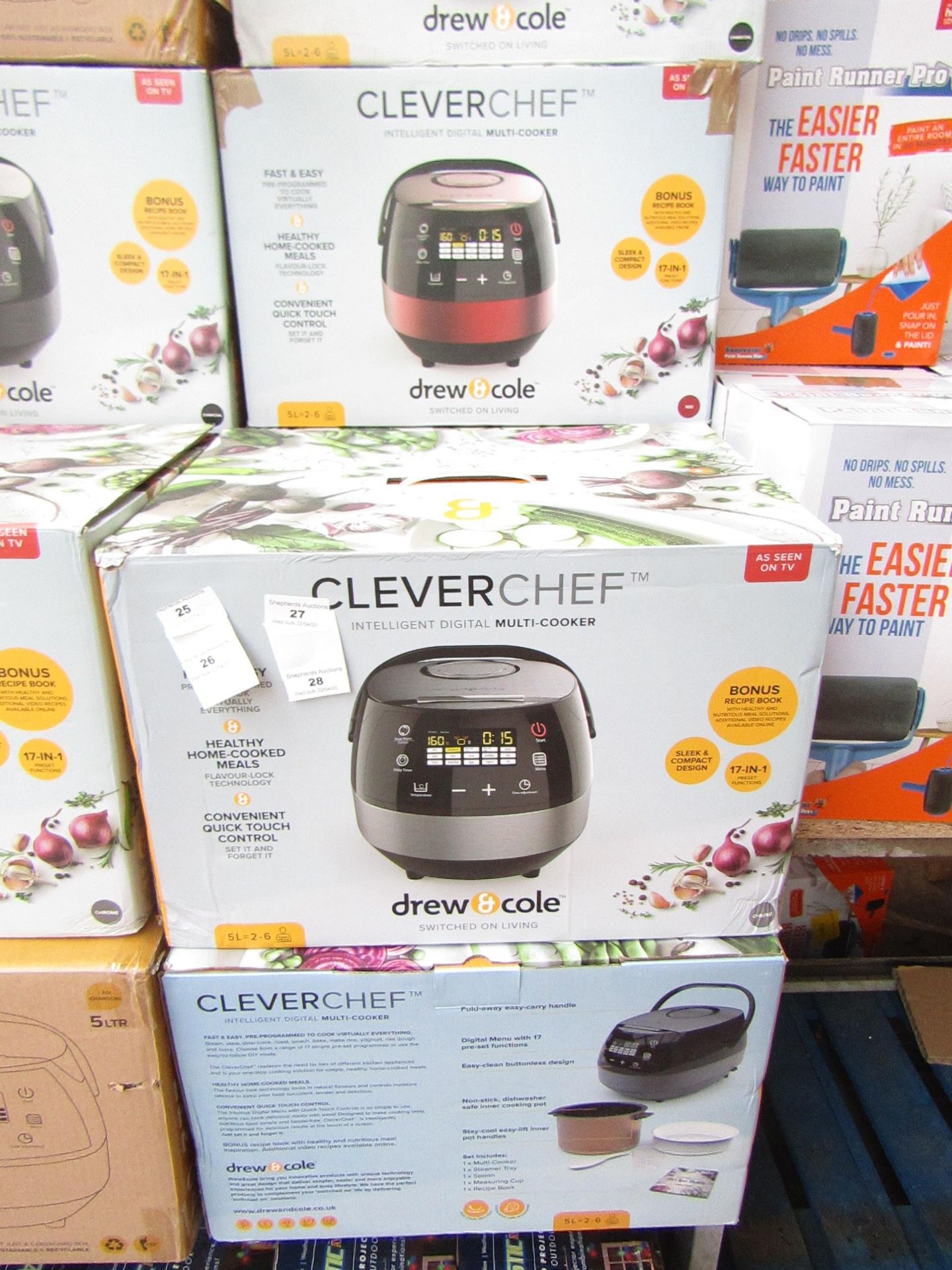 | 5x | DREW&COLE CLEVERCHEF | UNCHECKED AND BOXED | NO ONLINE RE-SALE | SKU C5060541511682 | RRP £