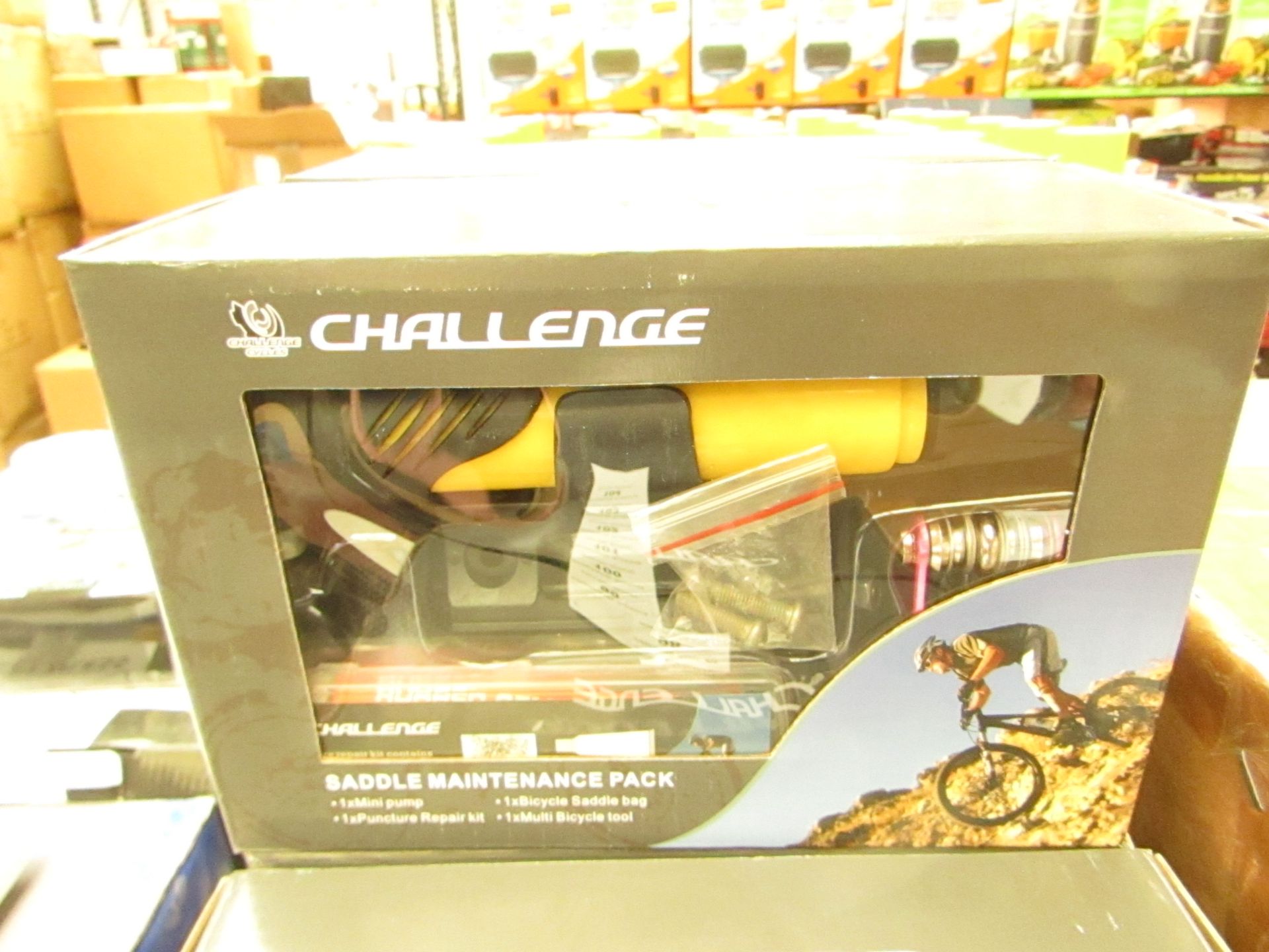 Challenge saddle maintenance pack, new and boxed.