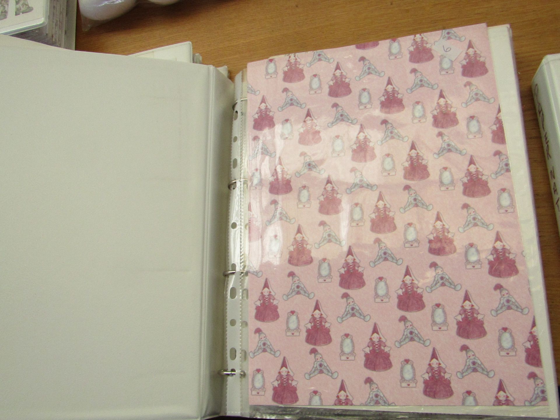 Folder containing approx 253 Paper Nation 3D Decoupage Papers & Tea Bag Papers various designs new