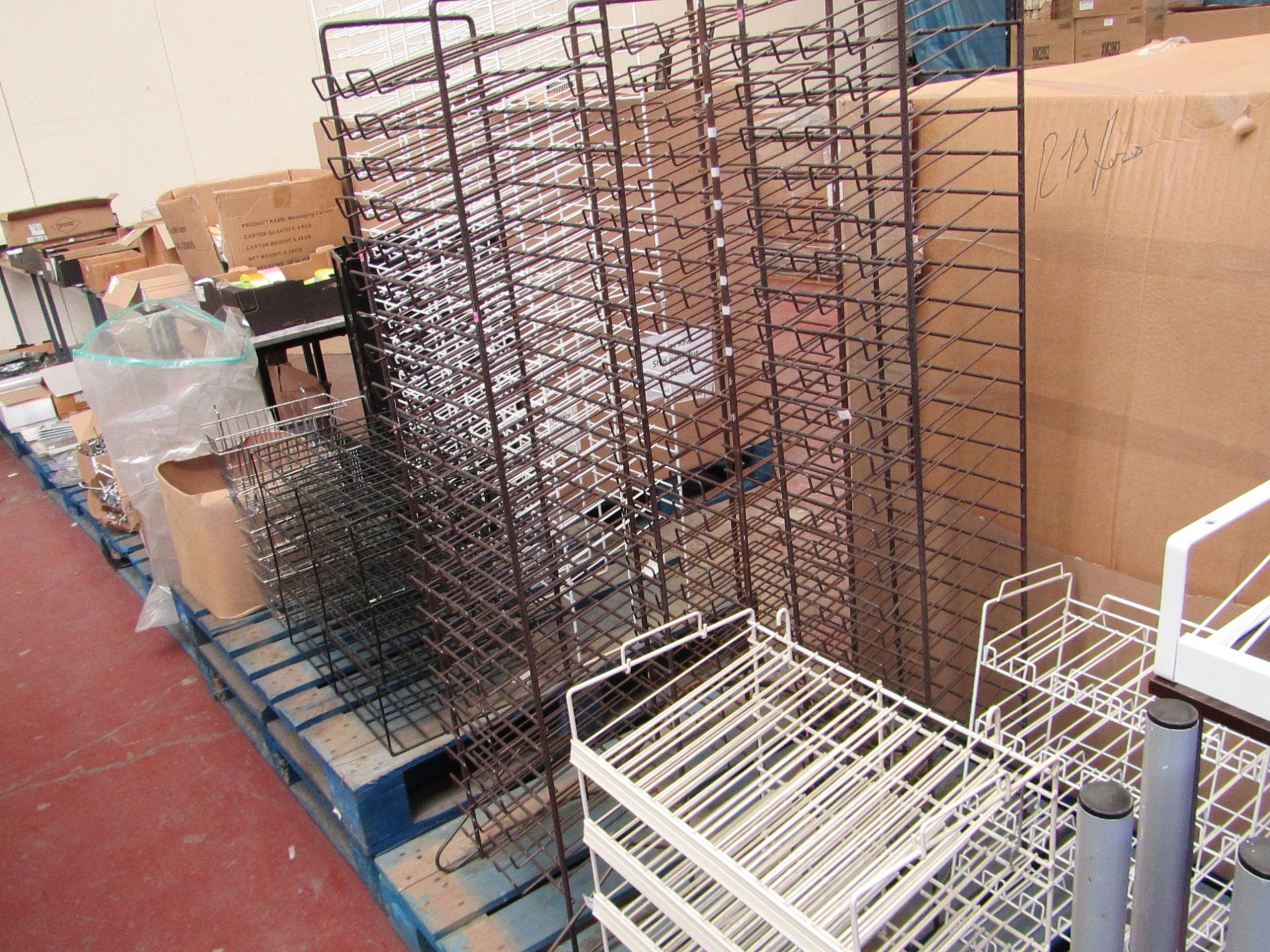 Large amount of various Shelving, Racks for Crafting Papers, Cards, Arms etc see image