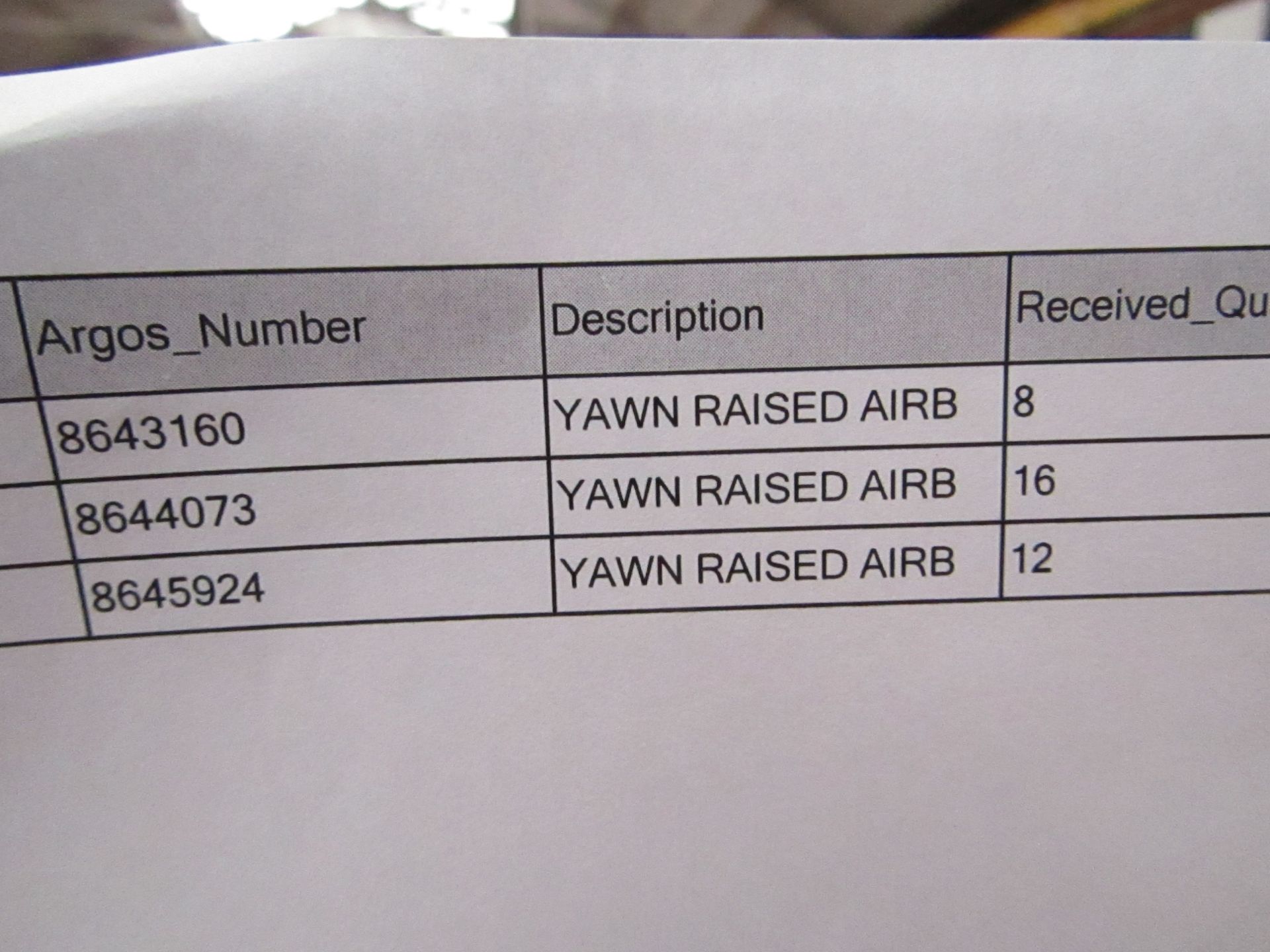 | 36X | THE PALLET CONTAINS VARIOUS SIZED YAWN AIR BEDS | BOXED AND UNCHECKED | NO ONLINE RE- - Image 2 of 2