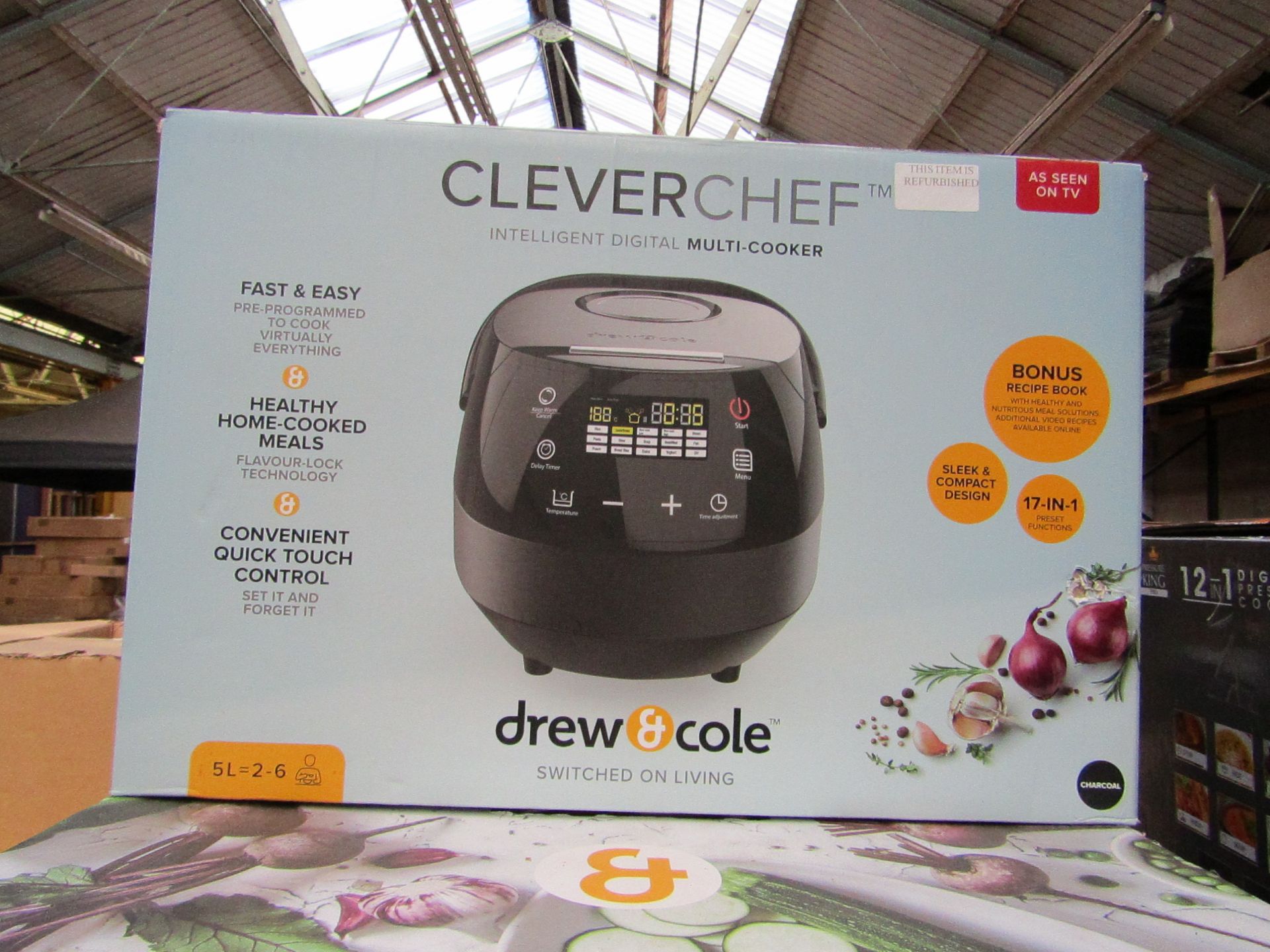 | 1x | DREW & COLE CLEVERCHEF | REFURBISHED AND BOXED | NO ONLINE RE-SALE | SKU C5060541511682 | RRP