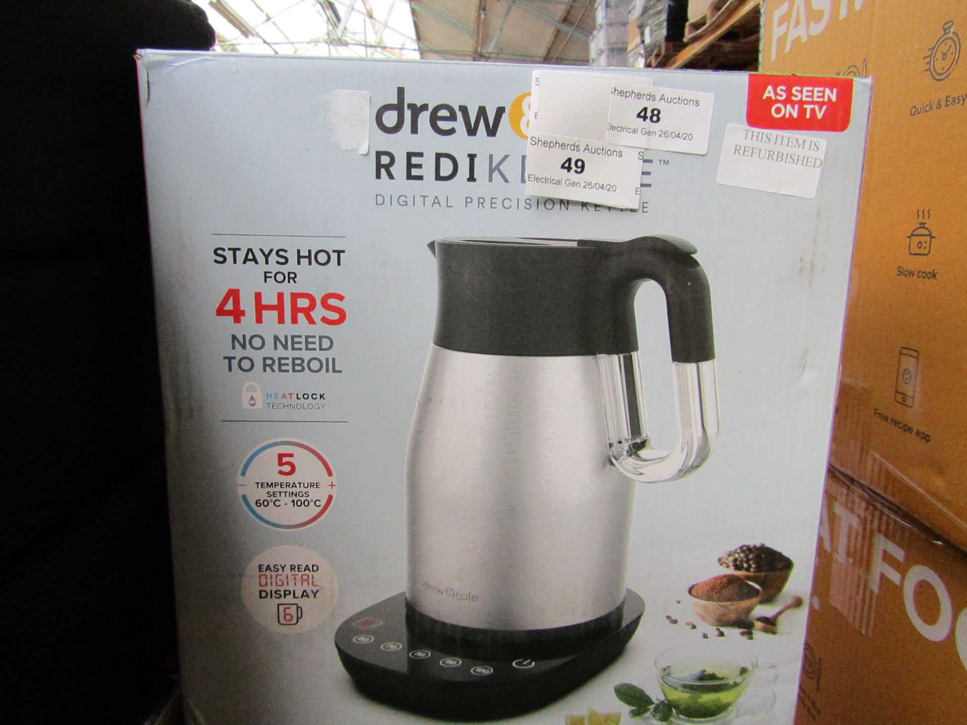 | 1X | DREW & COLE REDI KETTLE 1.7L | REFURBISHED AND BOXED | NO ONLINE RE-SALE | SKU - | RRP £69.99