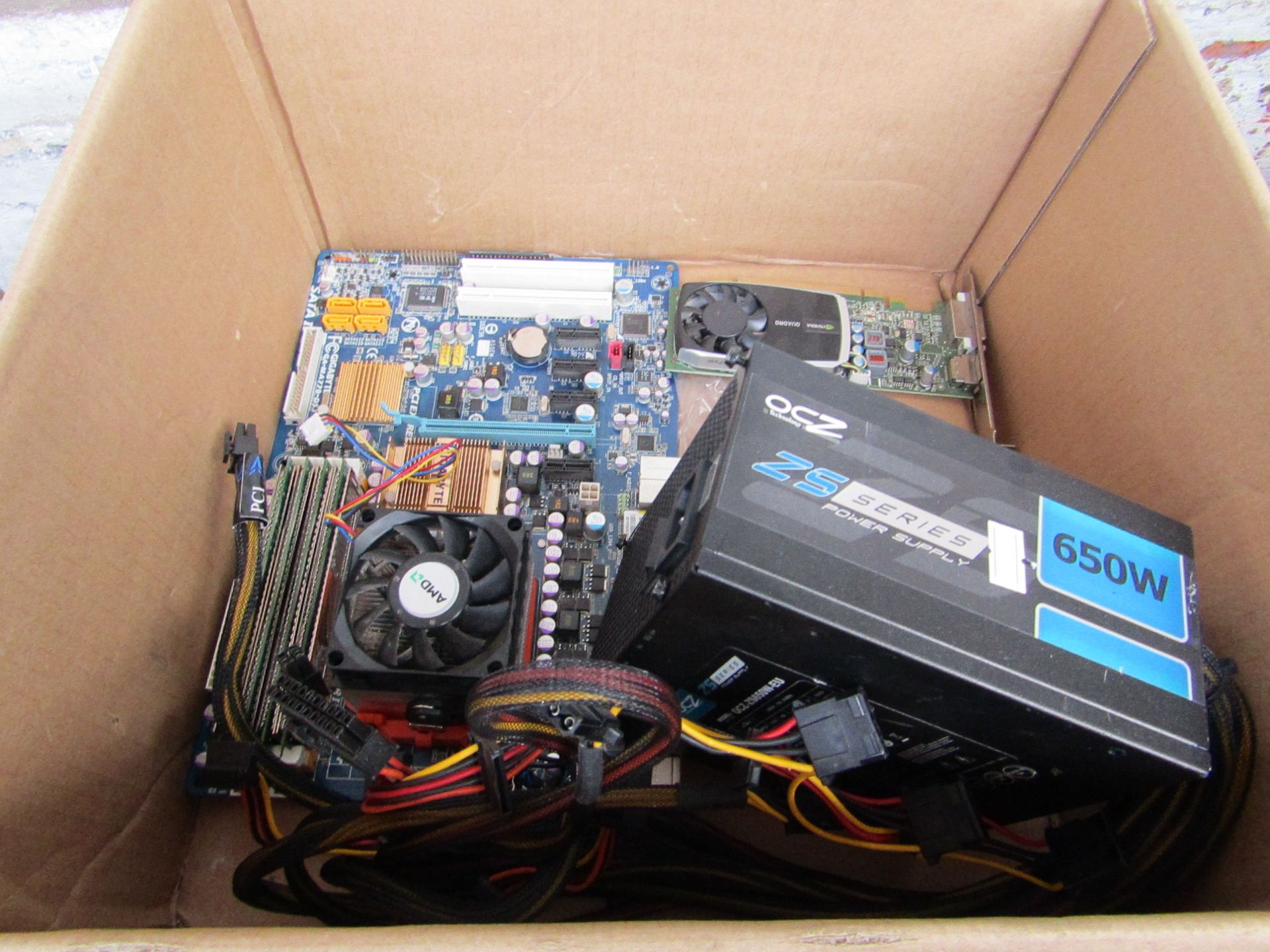 4x Various Computer Components Such as : Graphics Card, Power Supply, etc - See Image.