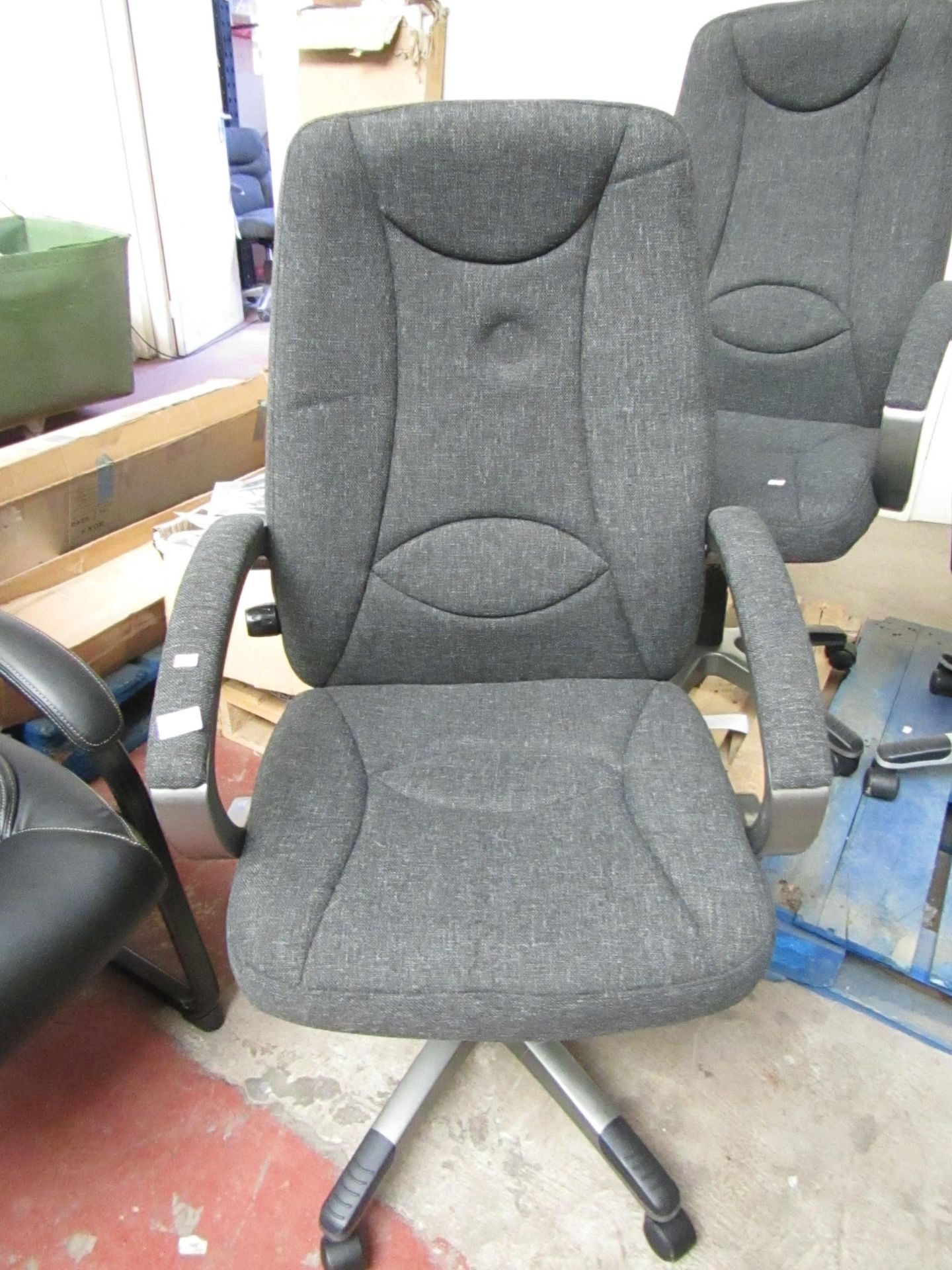 Costco Grey fabric Executive Office chair.