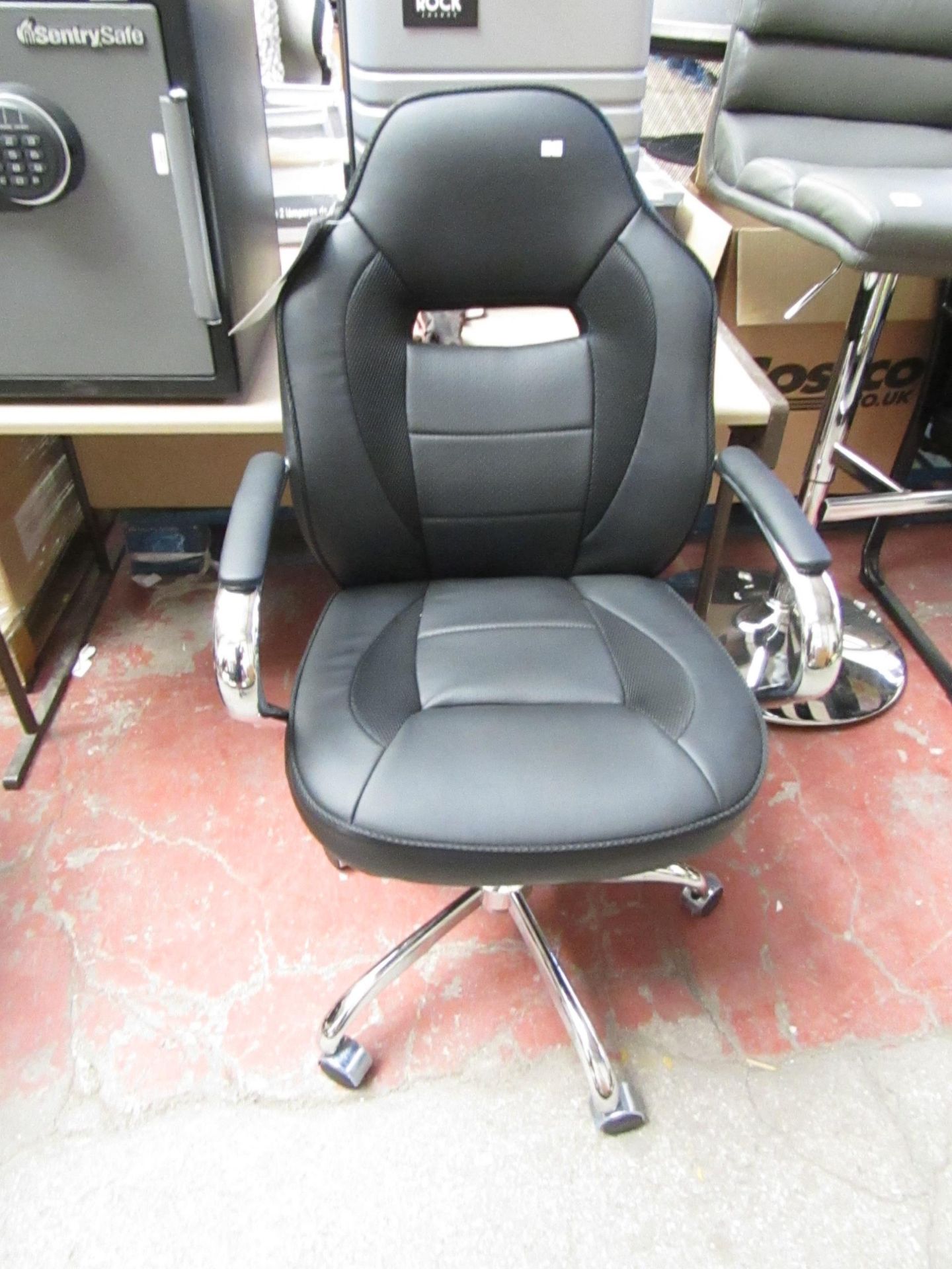 Costco Chrome task chair.