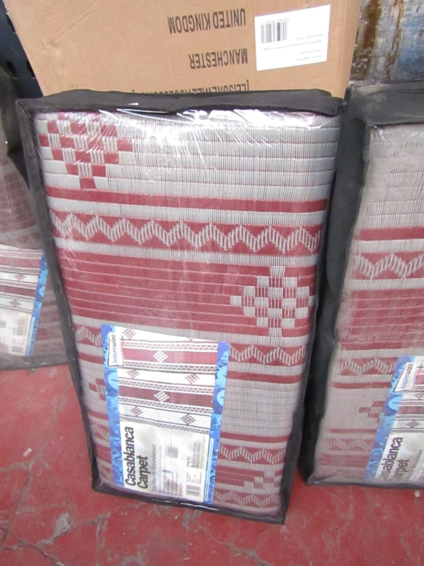 Leisurewise Casablanca Carpet eco friendly ground sheet, unused in carry bag 2.5mtrs x 5mtrs.