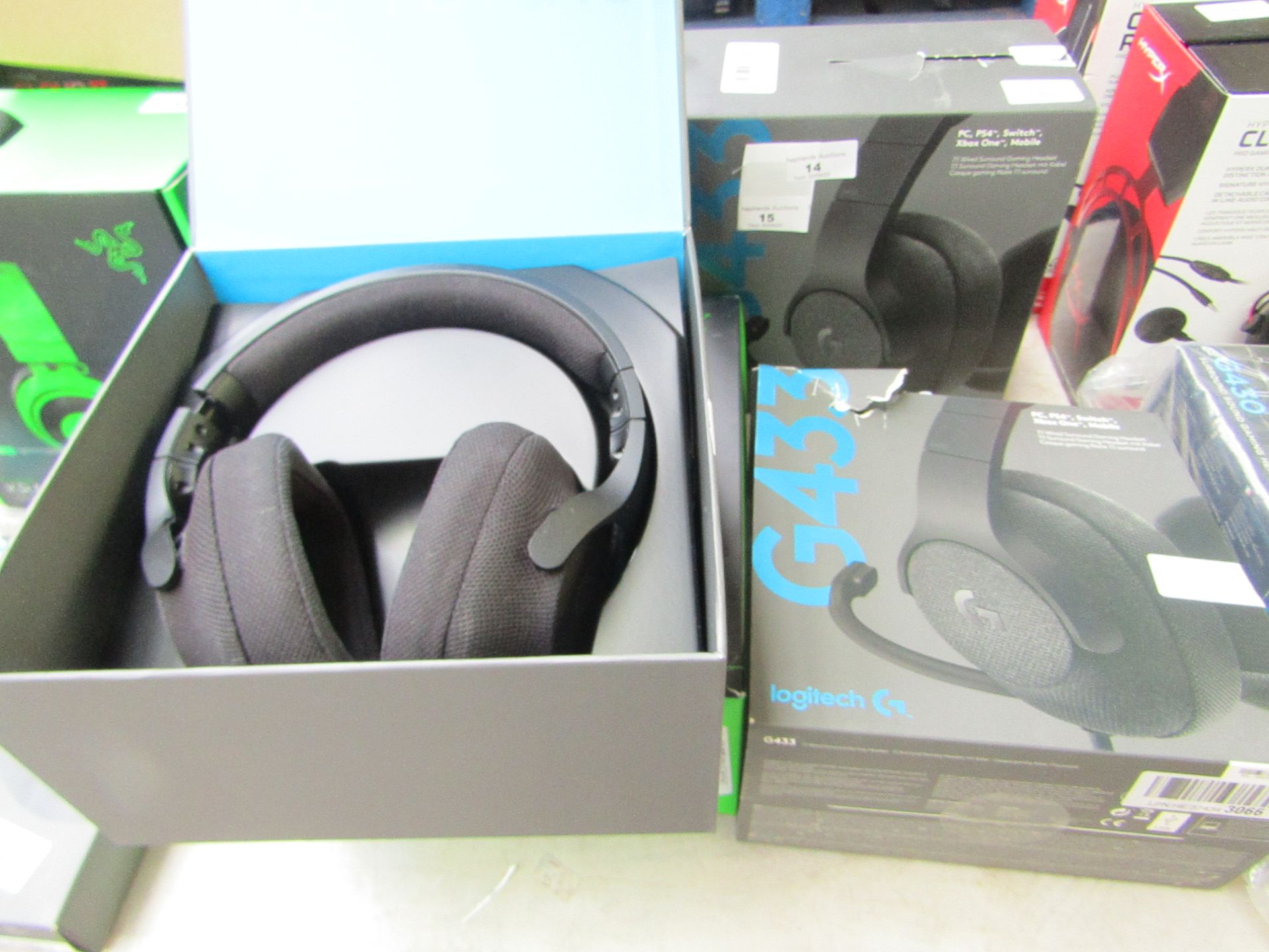 Logitech - G433 - Surround Sound 7.1 Stereo Gaming Headset - Tested Working for sound & Boxed.