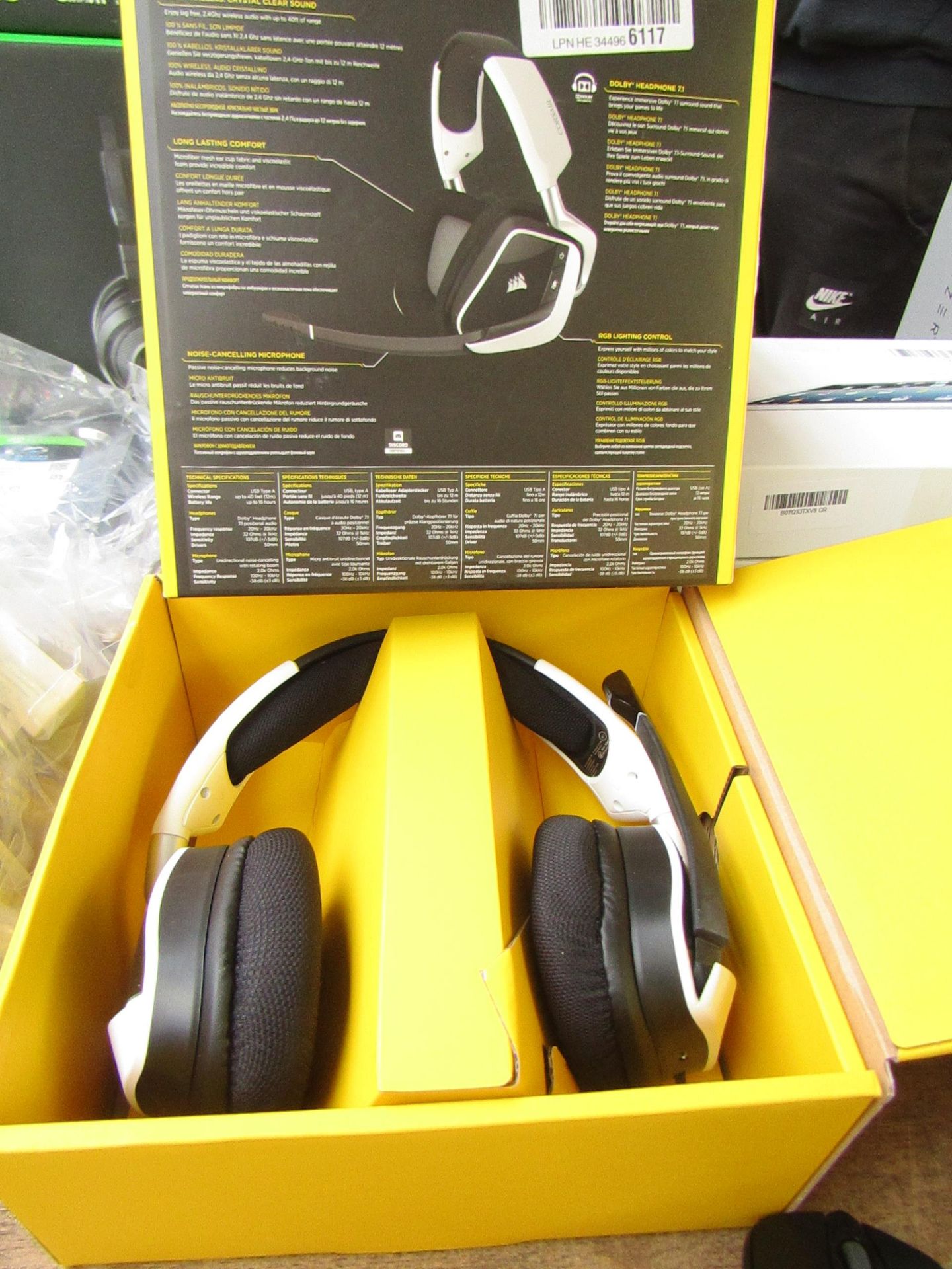 Corsair - VOID PRO RGB Wireless Gaming Headset - Tested Working for Sound & Boxed.