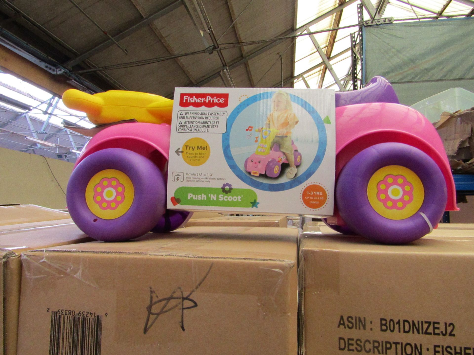 Fisher-Price - Push n' Scoot - Ride-On Toy (1-3 yrs) - New!