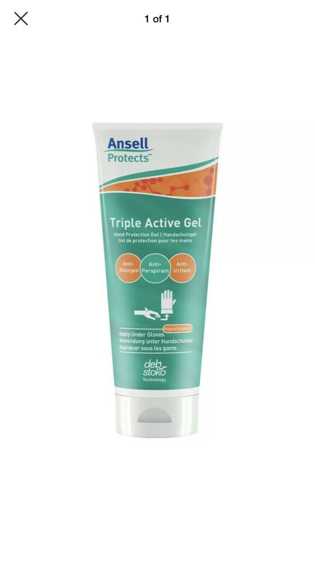 100pcs --in lot - 100ml size - Brand new and Sealed Ansell Products Triple Active Gel - Hand