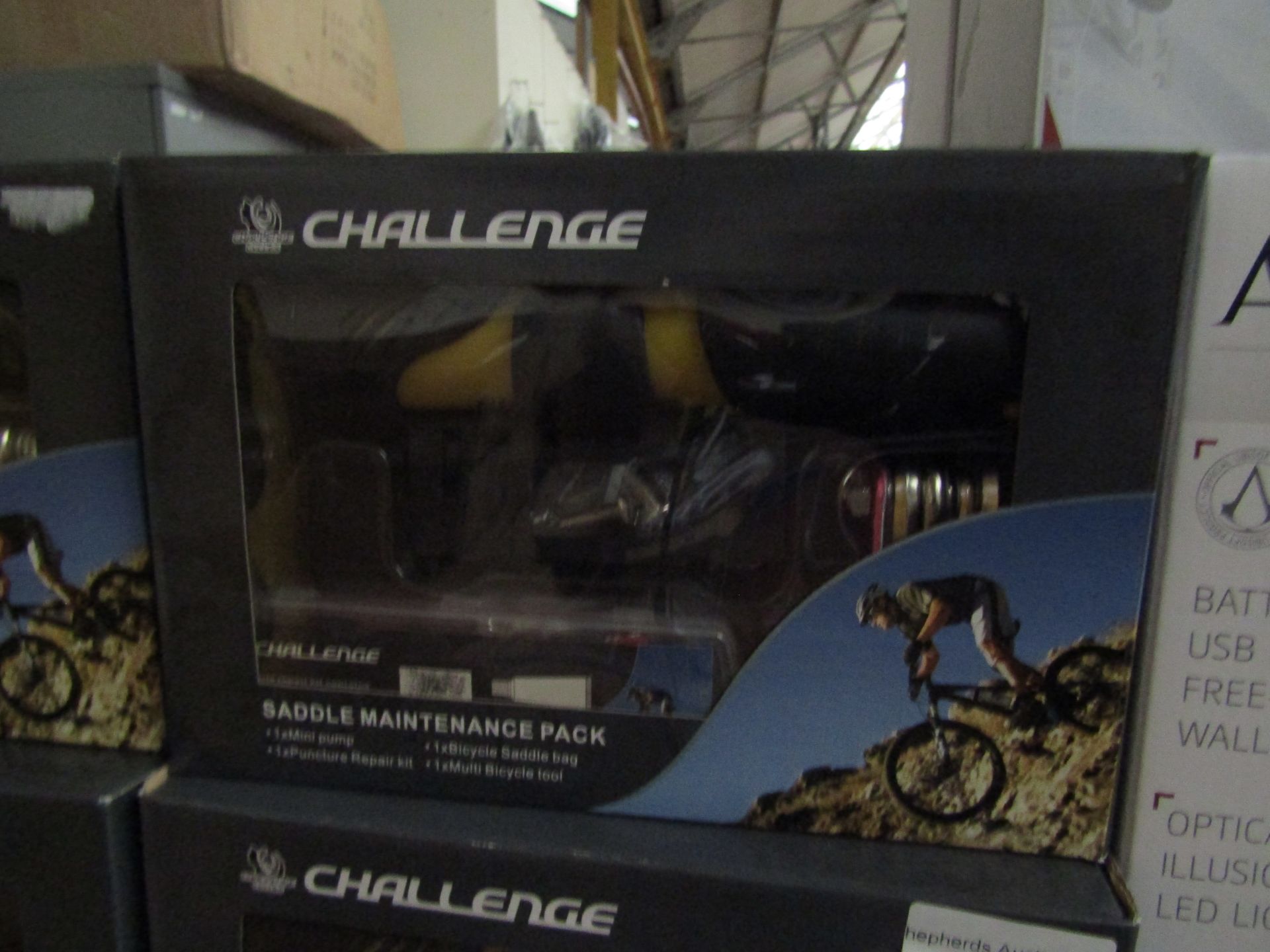 Challenge Bike Maintenance Pack. Incl Pump, Repair kit, Multitool & Bag. New & Boxed