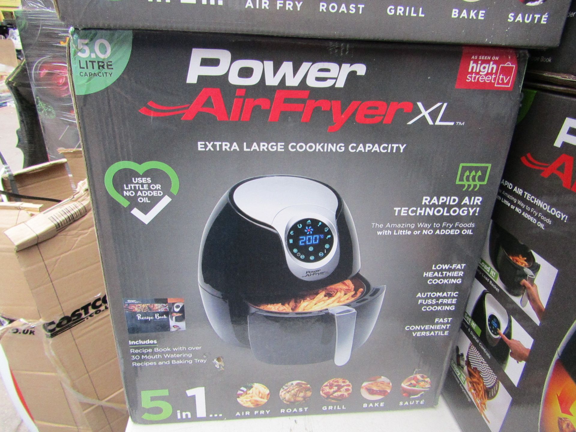 | 1x | POWER AIR FRYER XL 5LTR | UNCHECKED AND BOXED | MNO ONLINE RESALE | RRP £99.99 |