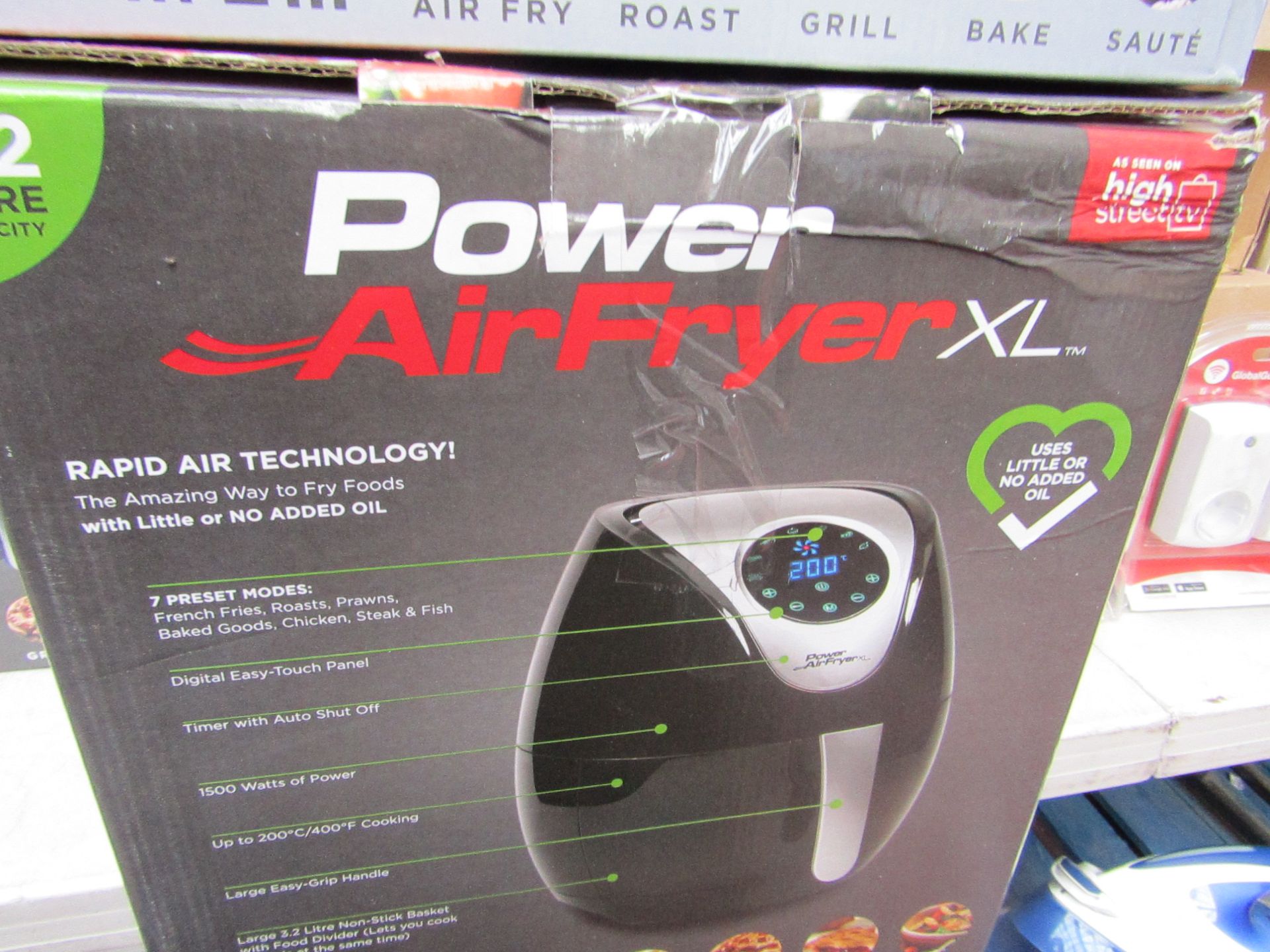 | 1x | POWER AIR FRYER XL 3.2LTR | UNCHECKED AND BOXED | NO ONLINE RESALE | RRP £69.99 |