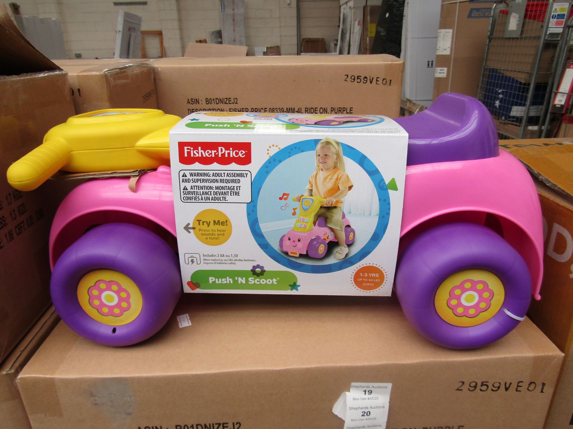 Fisher Price Push N Scoot With Sounds. New with Tags