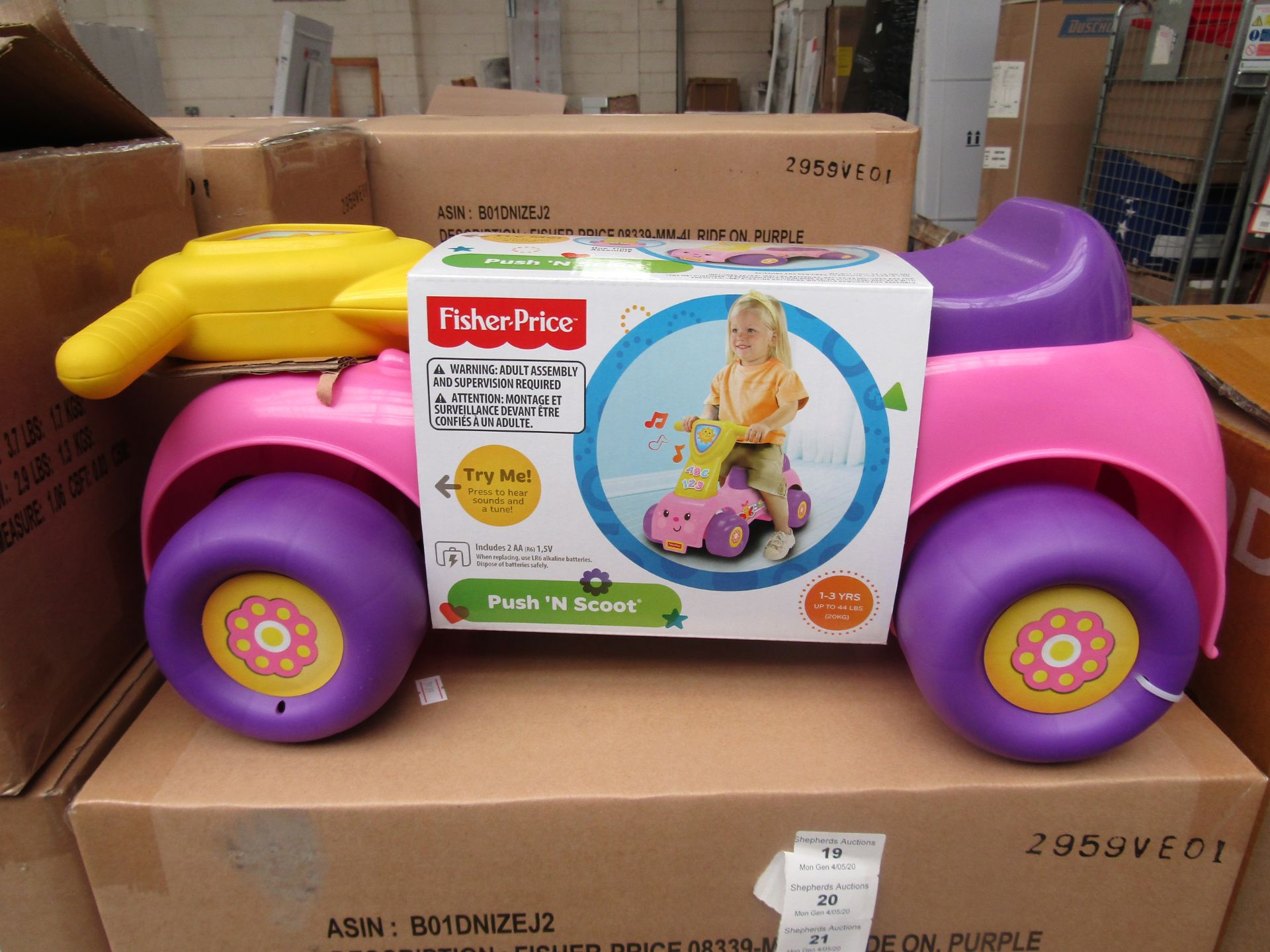 Fisher Price Push N Scoot With Sounds. New with Tags