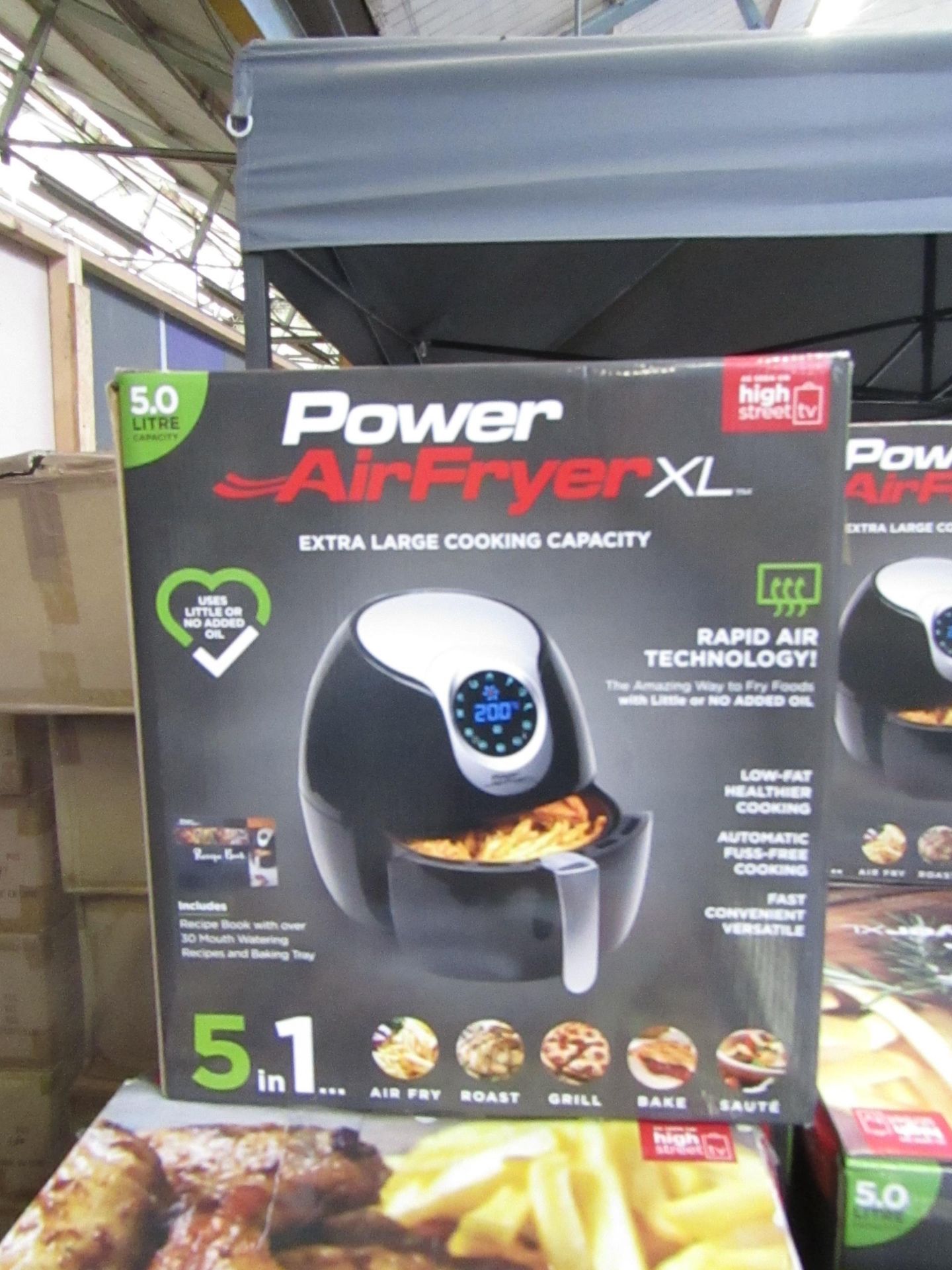 | 5X | POWER AIR FRYER 5L | UNCHECKED AND BOXED | NO ONLINE RE-SALE | SKU C5060191466936 | RRP £99.