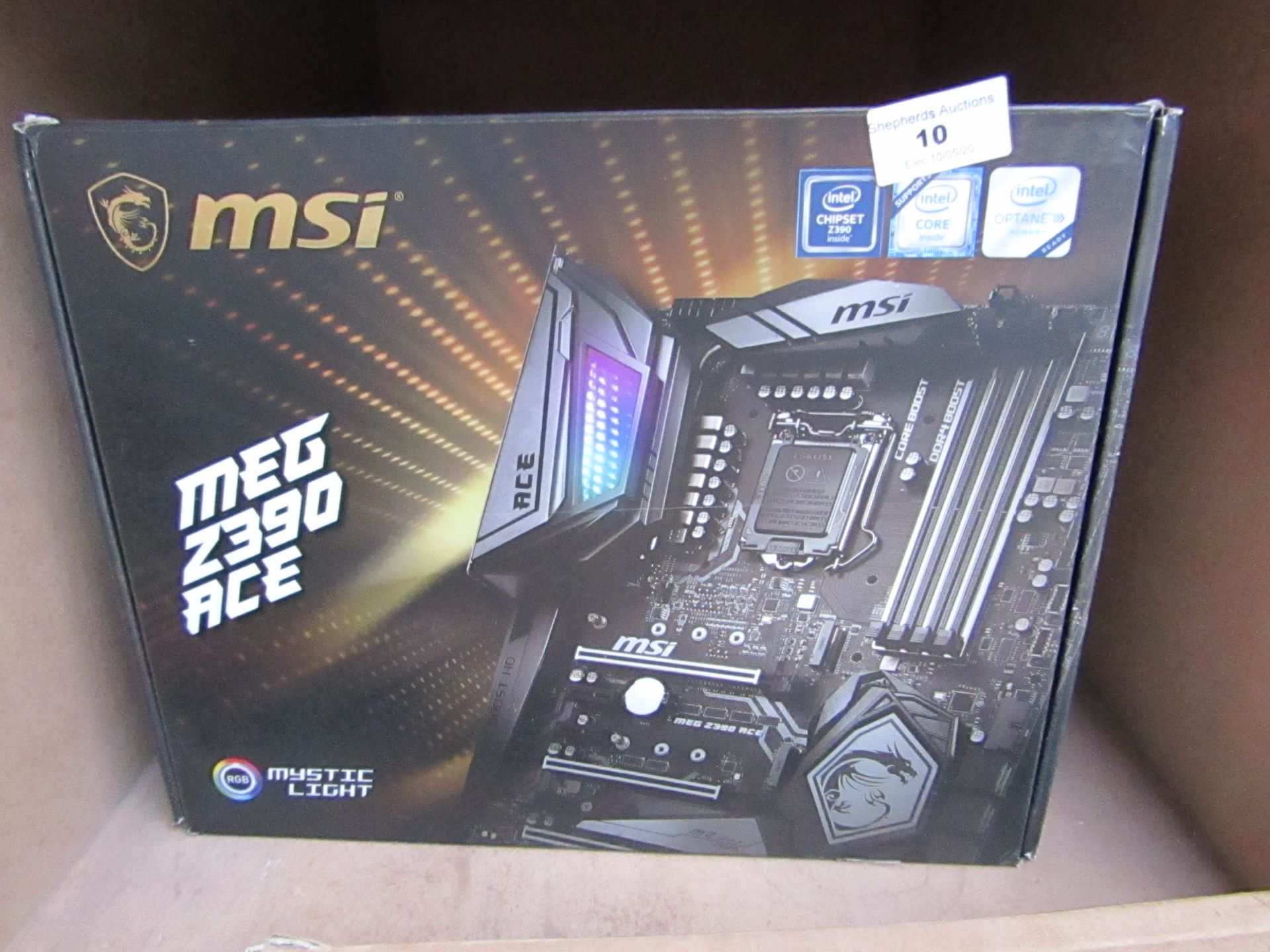 MSI MEG Z390 Ace gaming motherboard, untested and boxed.