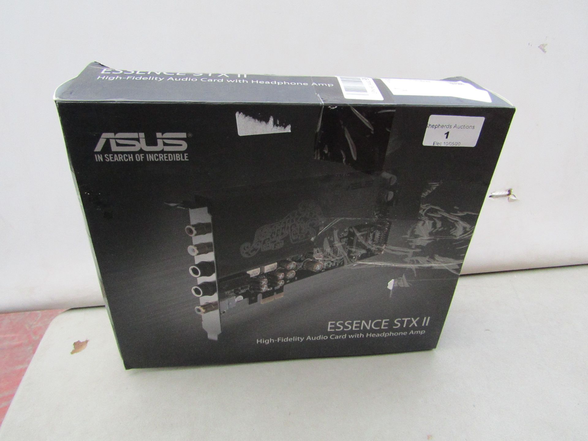 Asus Essence STX 2 audio card with headphone amp, untested and boxed.