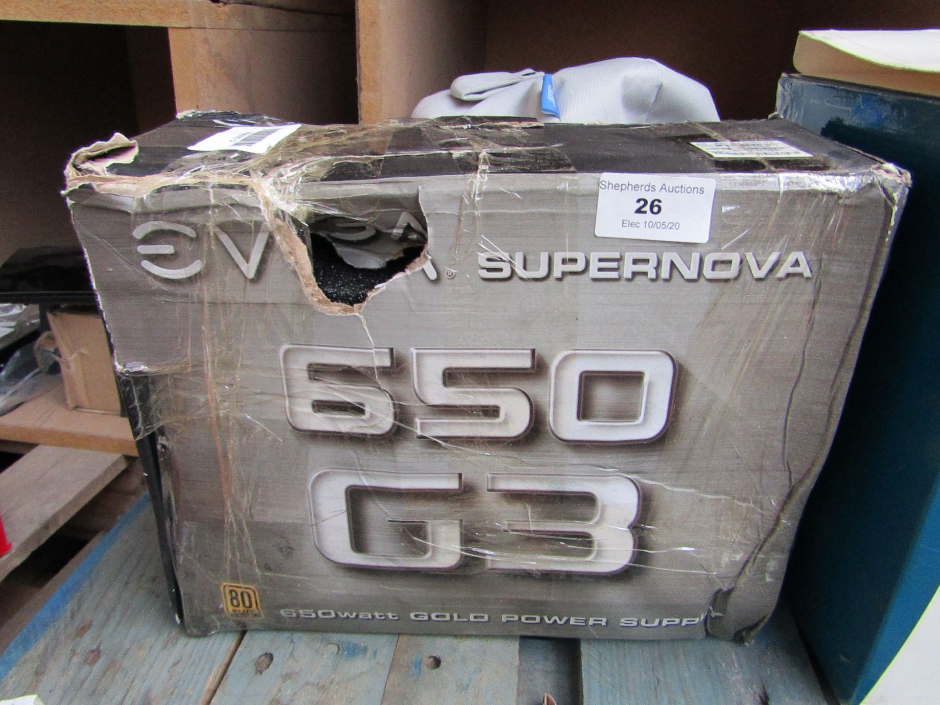 Supernova 650 G3 650w gold power supply, untested and boxed.