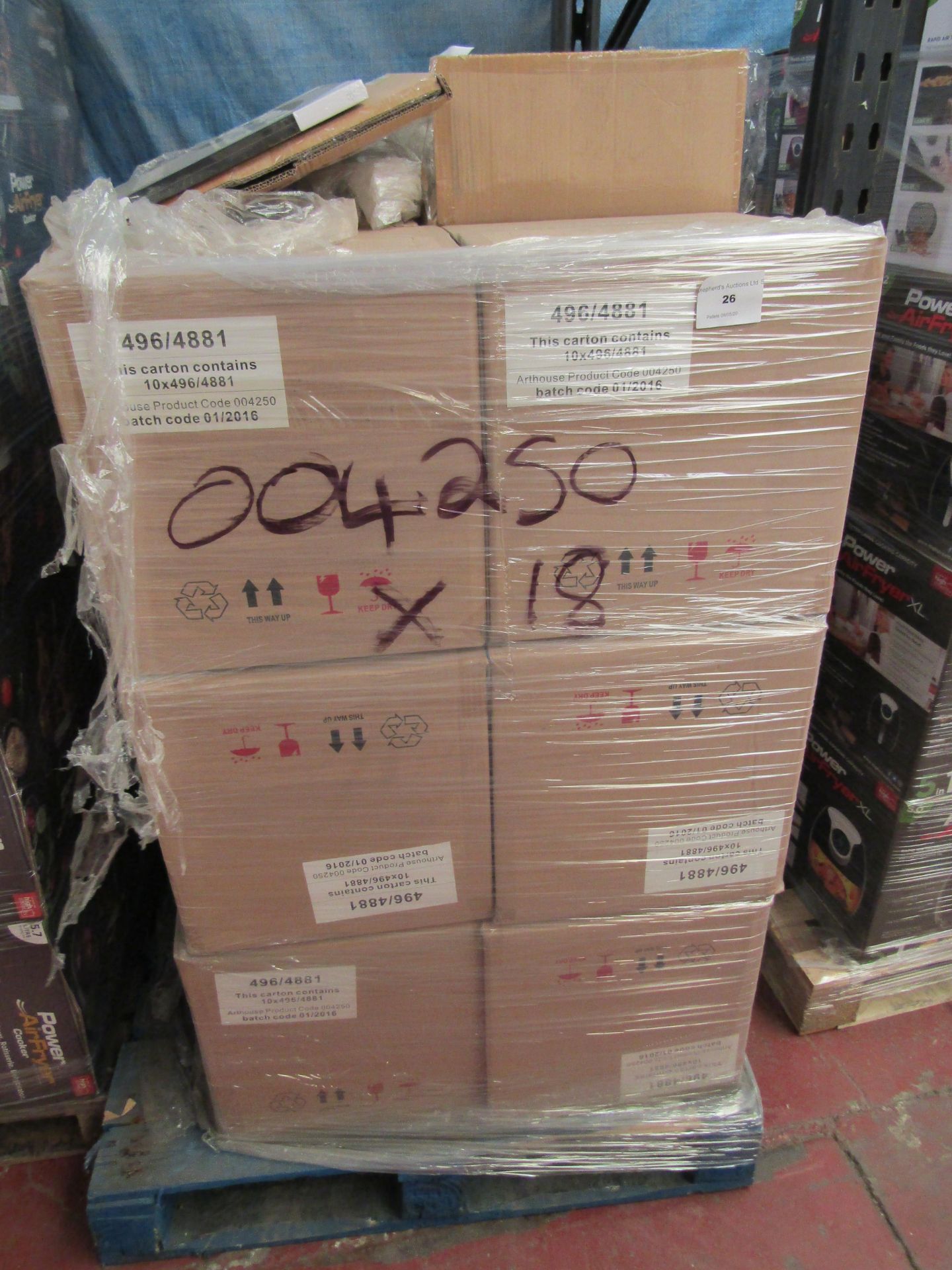 Pallet of approx 120 Mondays Cancelled novelty canvas prints, new