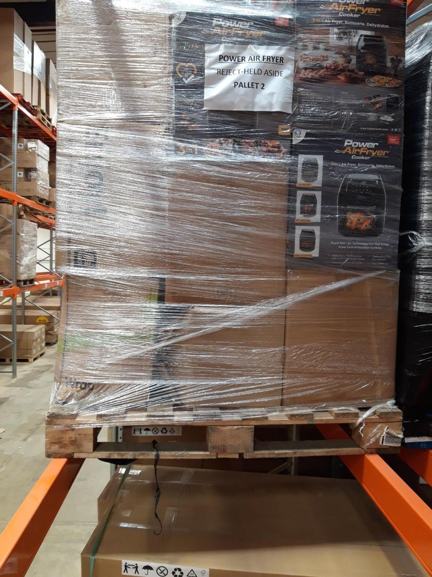 1. X PALLET PICKED FROM STOCK AT RANDOM - CONTAINS A VARIETY OF AIR FRYERS MIXED BETWEEN VARIOUS