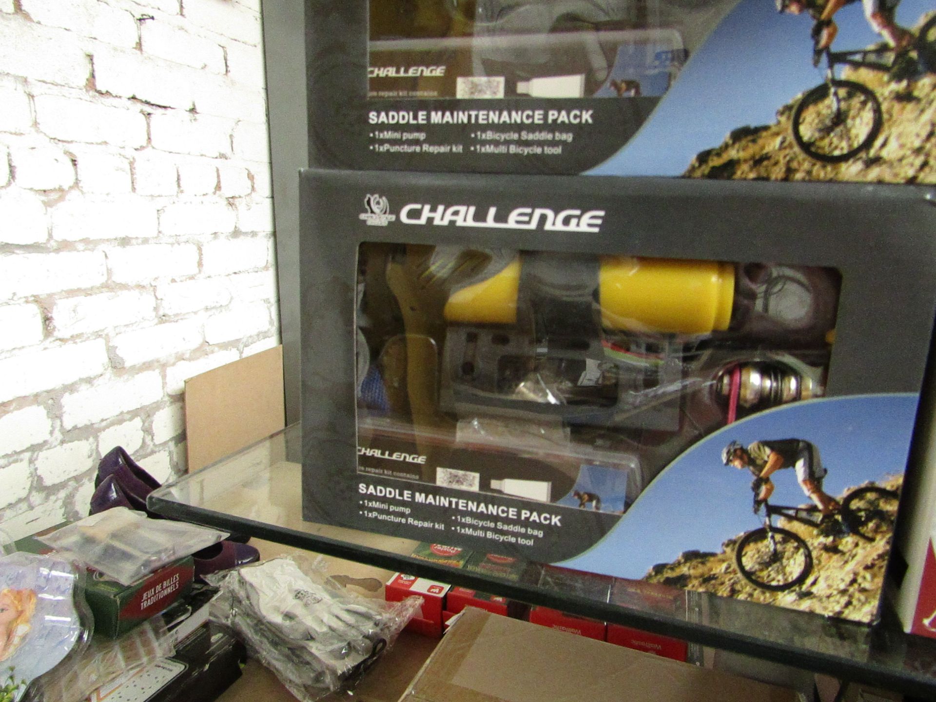 Challenge Bike Maintenance Pack. Incl Pump, Repair Kit, Tool etc. New & Boxed