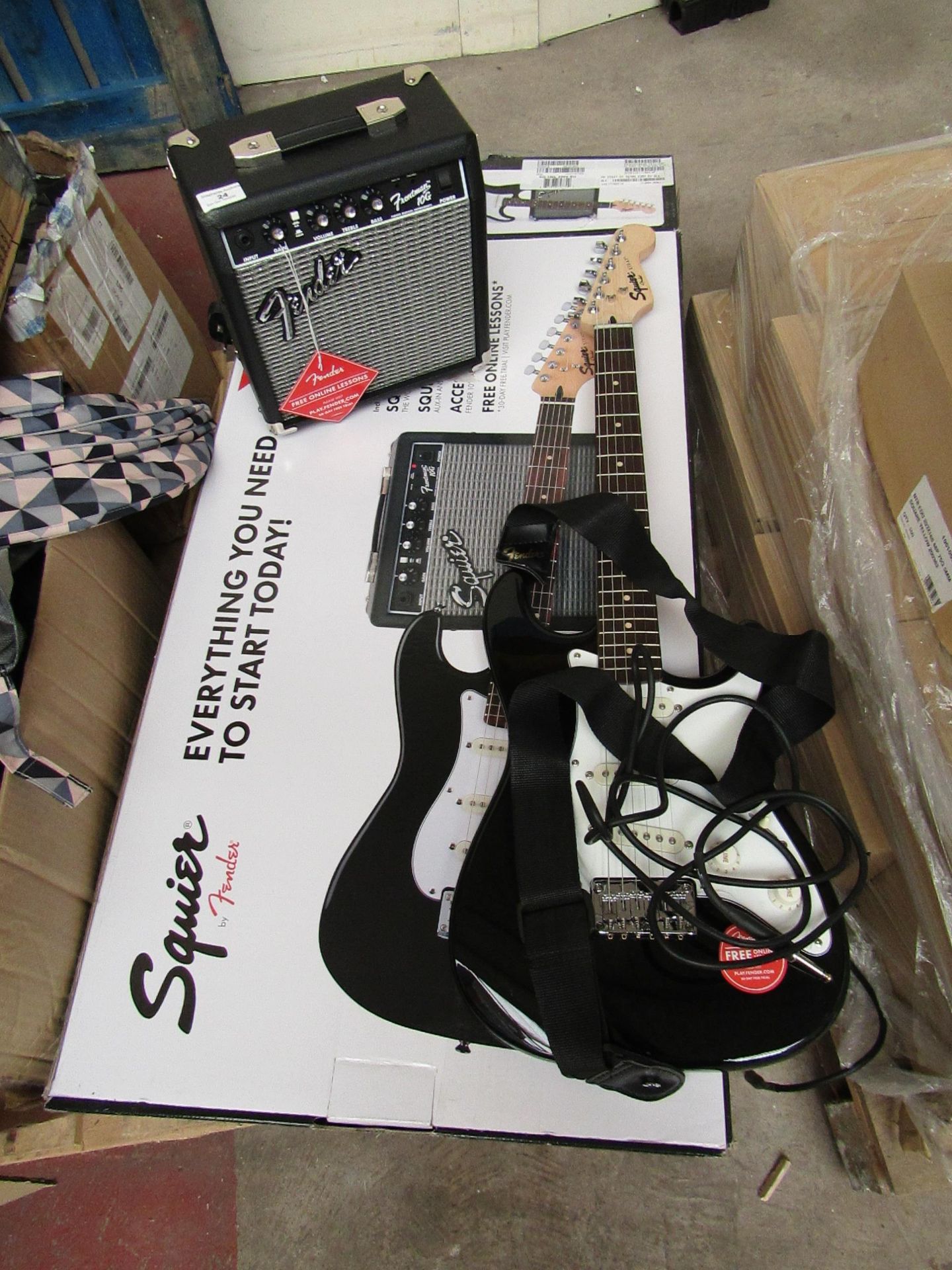 Fender Squier Frontman 10G Amp & Guitar. Boxed but Untested. Comes with Power Cable & Lead. RRP £