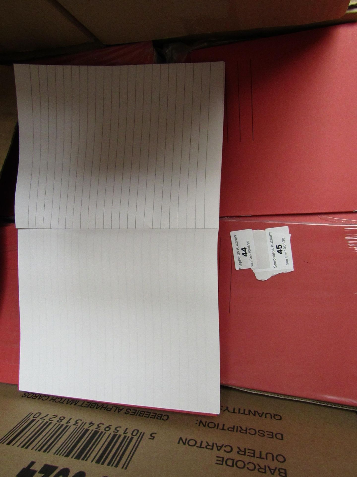 Box of 100 Exercise Books. See Image For Design.