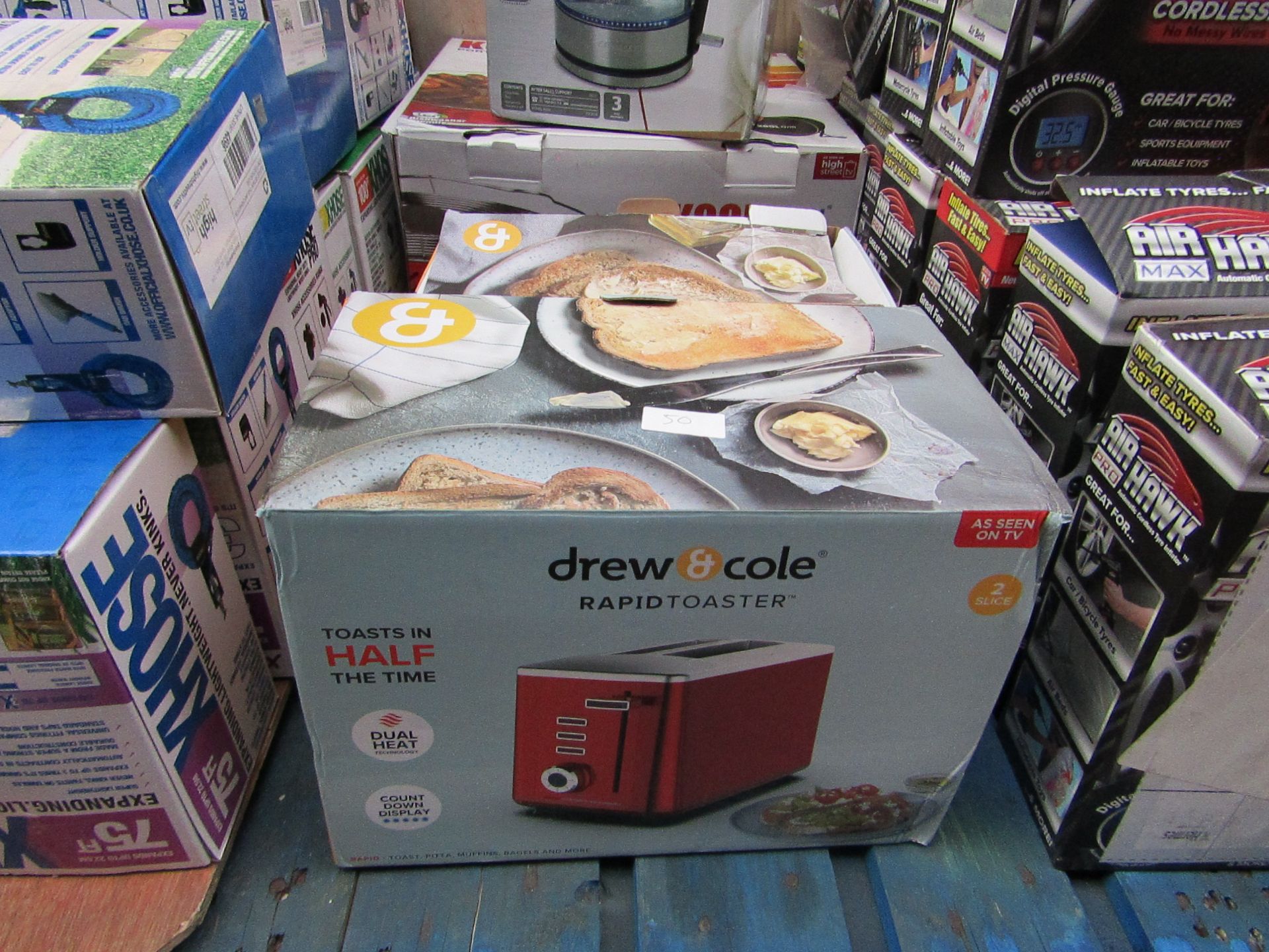 | 2X | DREW AND COLE TOASTERS | UNCHECKED AND BOXED | NO ONLINE RESALE | RRP - |TOTAL LOT RRP - |