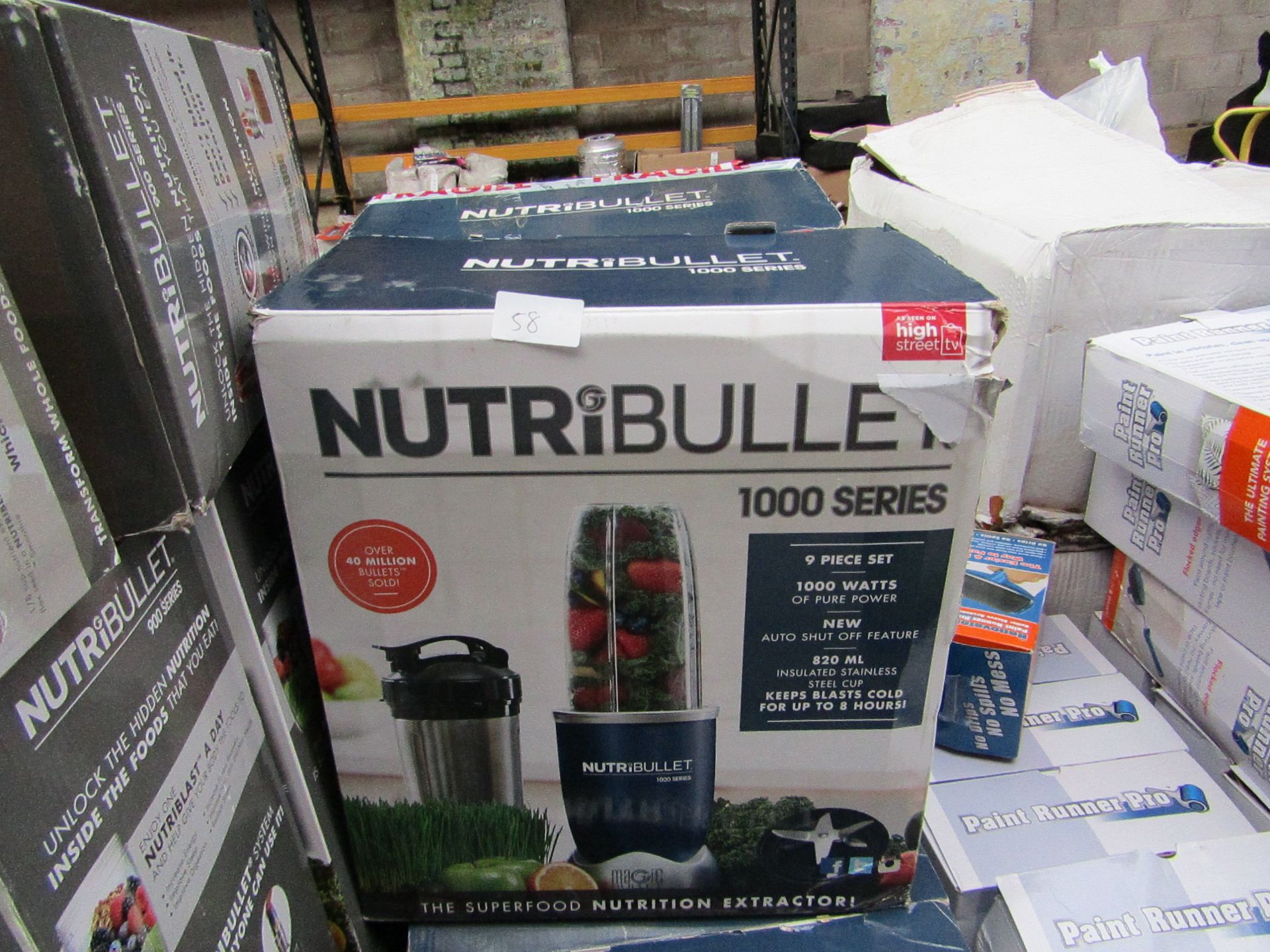 | 5X | NUTRI BULLET 1000 SERIES | UNCHECKED AND BOXED | NO ONLINE RESALE | RRP £99.99 |TOTAL LOT RRP