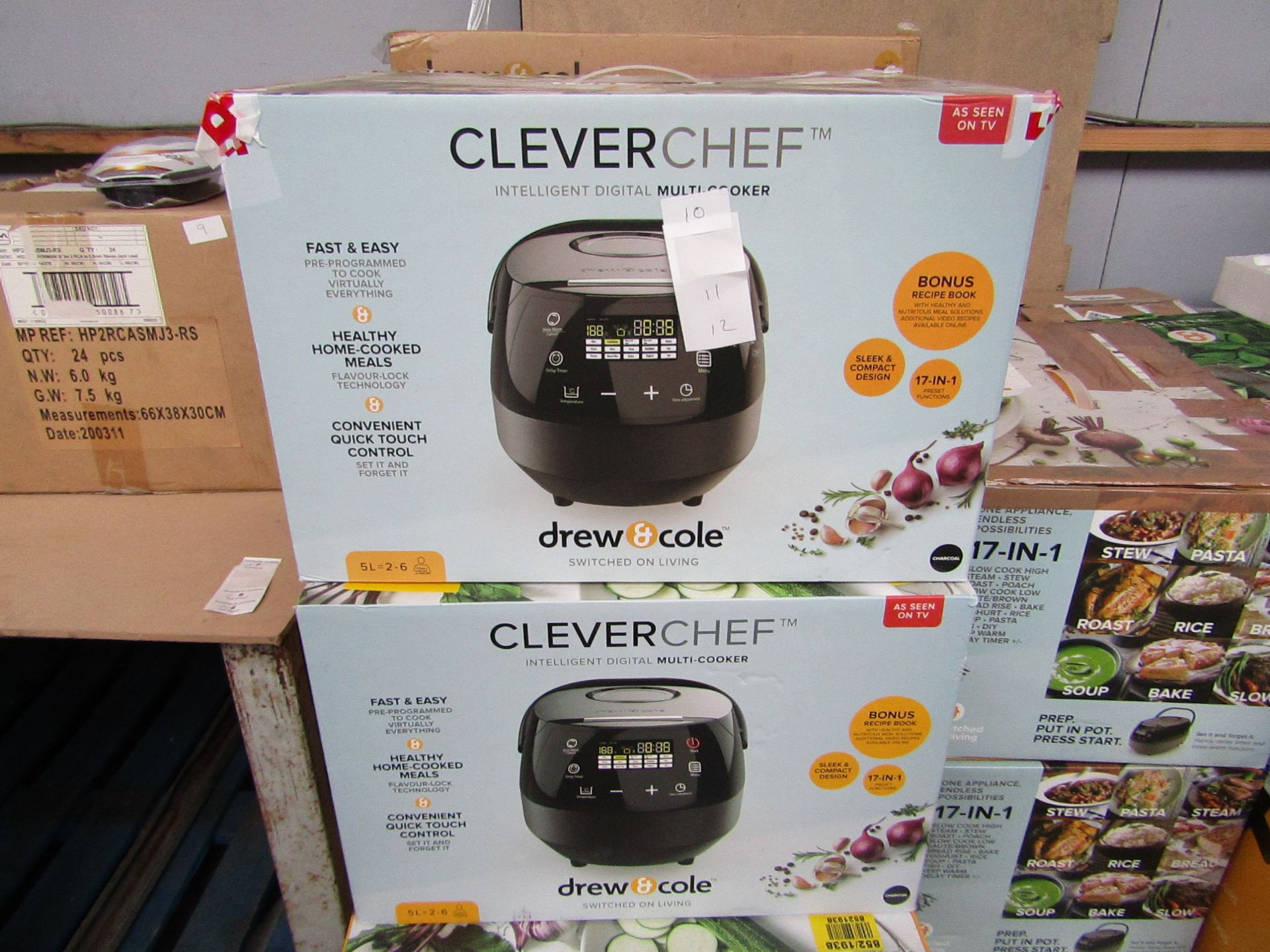 | 4x | DREW&COLE CLEVERCHEF | UNCHECKED AND BOXED | NO ONLINE RE-SALE | SKU 5060541511682 | RRP £