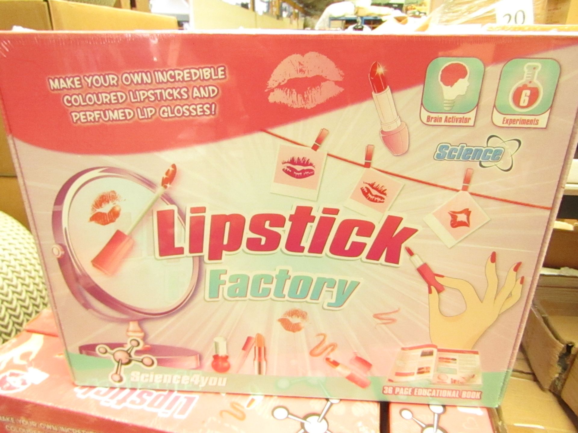 Science 4 You Lipstick Factory. Make your own coloured lipsticks & Perfumed Lip Gloss. New &