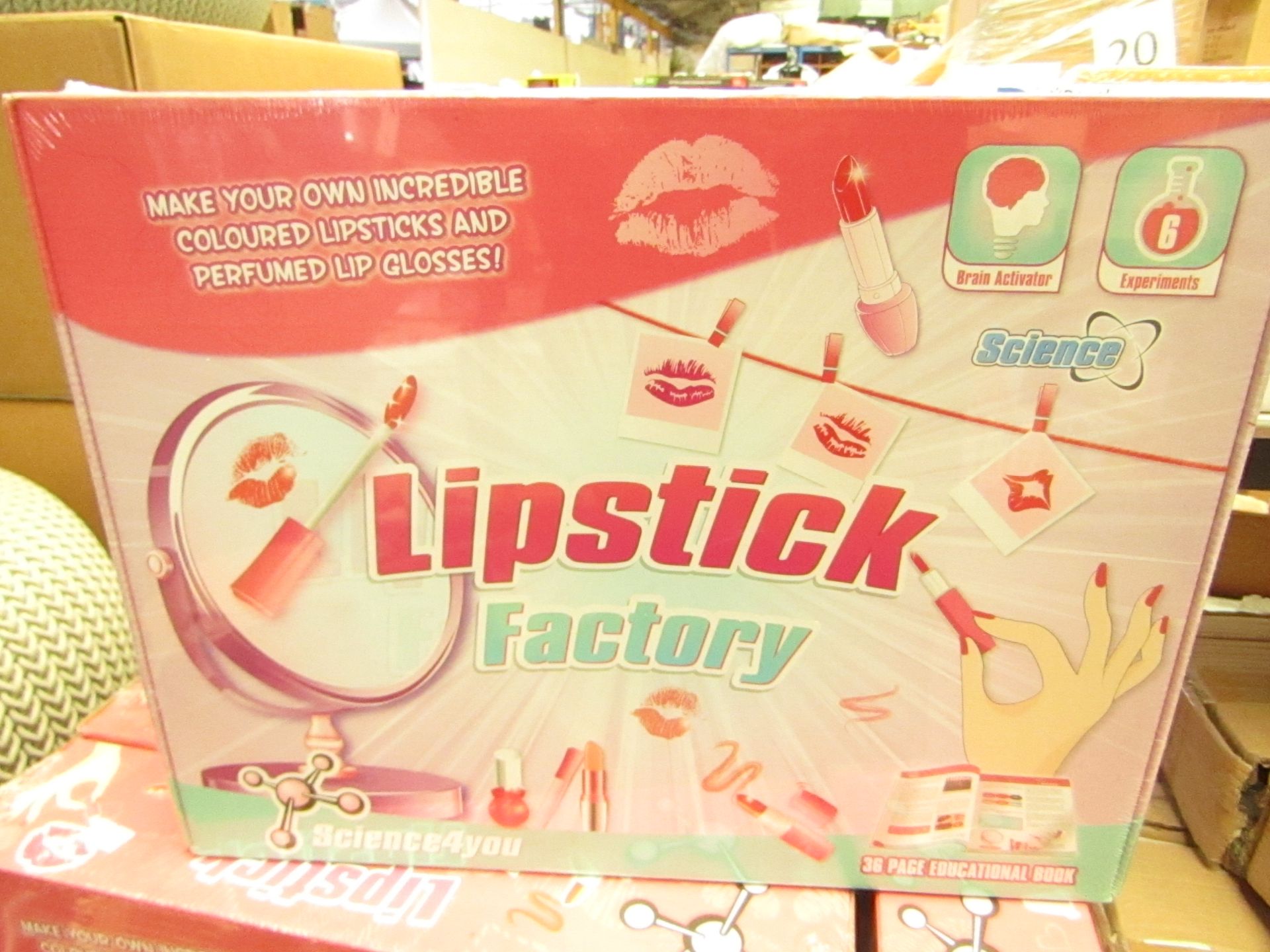 Science 4 You Lipstick Factory. Make your own coloured lipsticks & Perfumed Lip Gloss. New &
