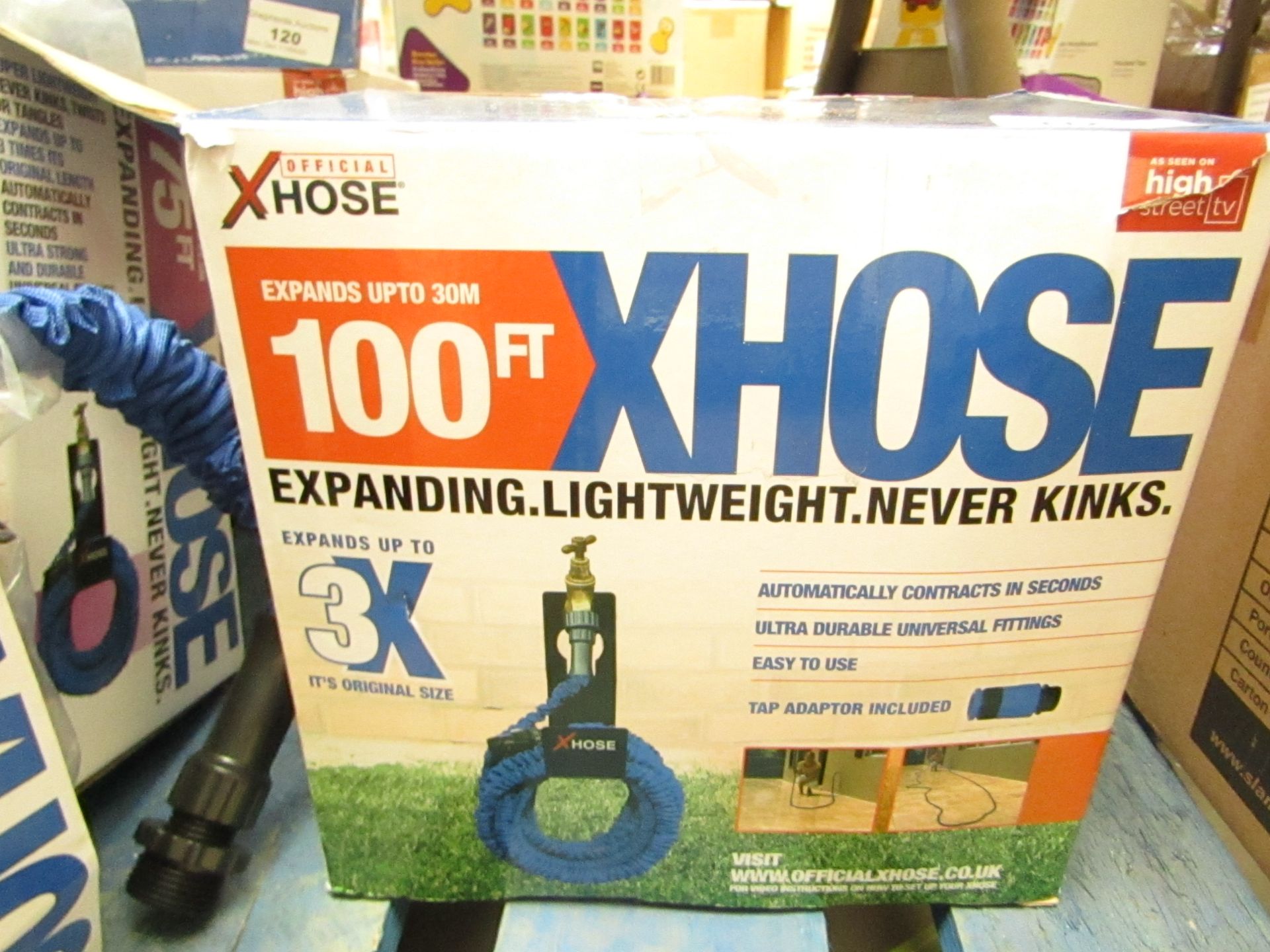 | 1x | XHOSE 100FT | UNCHECKED AND BOXED | NO ONLINE RE-SALE | SKU C5060191461092 | RRP £49:99 |