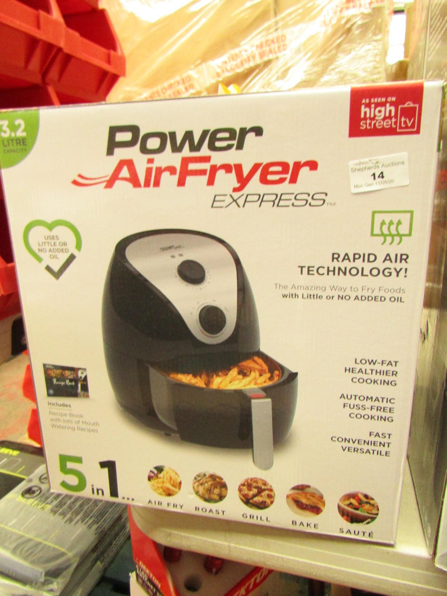 | 1X | POWER AIR FRYER 3.2L | UNCHECKED AND BOXED | NO ONLINE RE-SALE | SKU C5060191469838 | RRP £