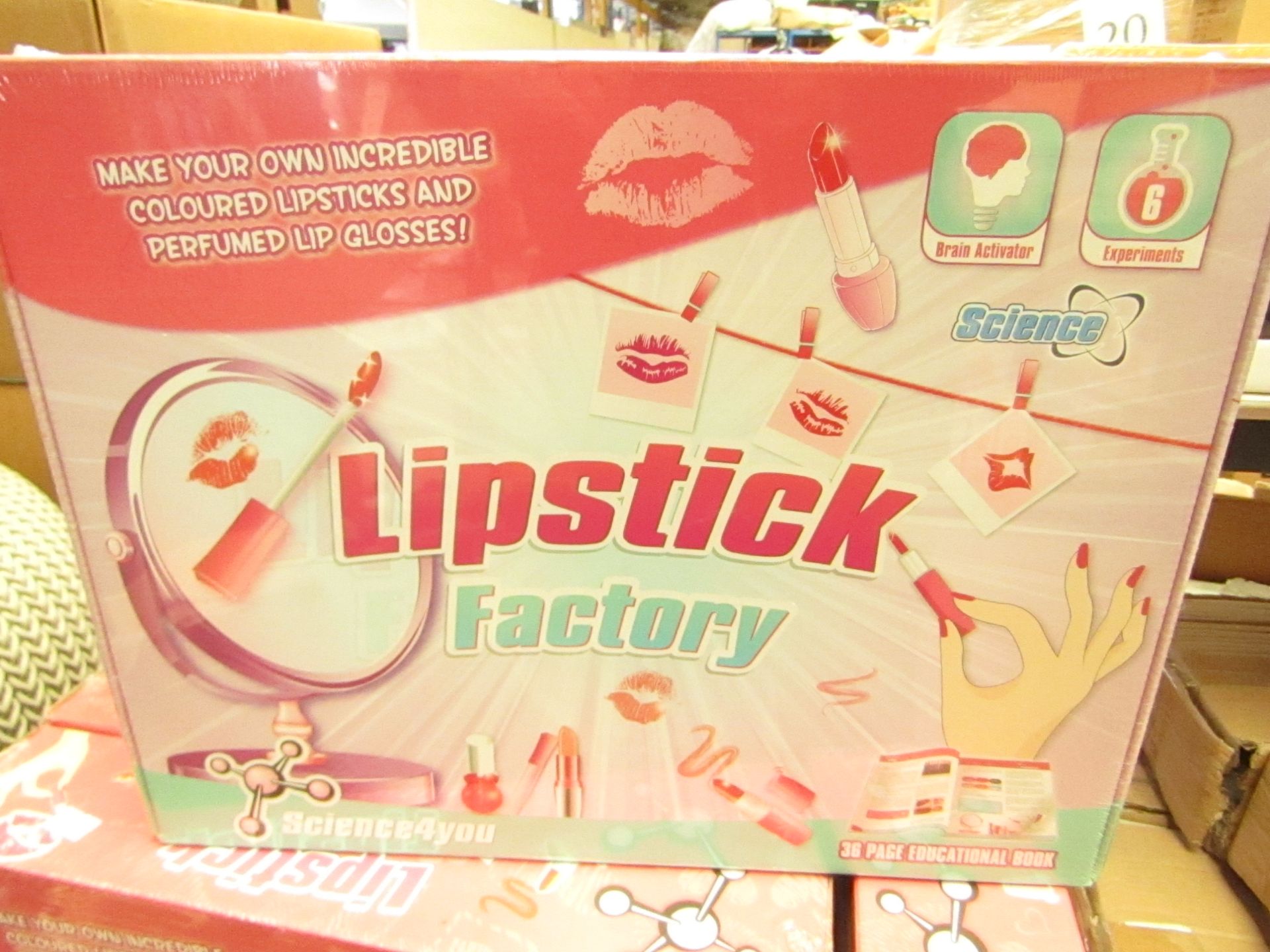 Science 4 You Lipstick Factory. Make your own coloured lipsticks & Perfumed Lip Gloss. New &