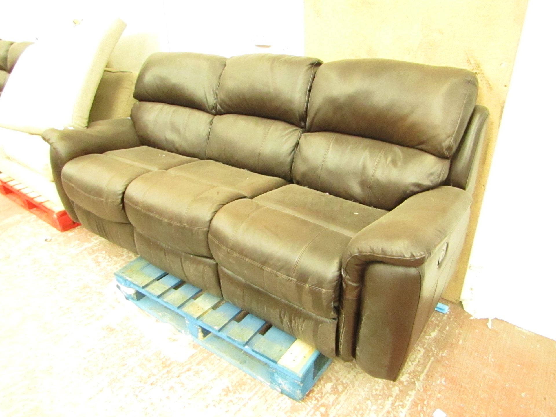 Polaski 3 seater manual reclining sofa, mechanism working - Image 2 of 4