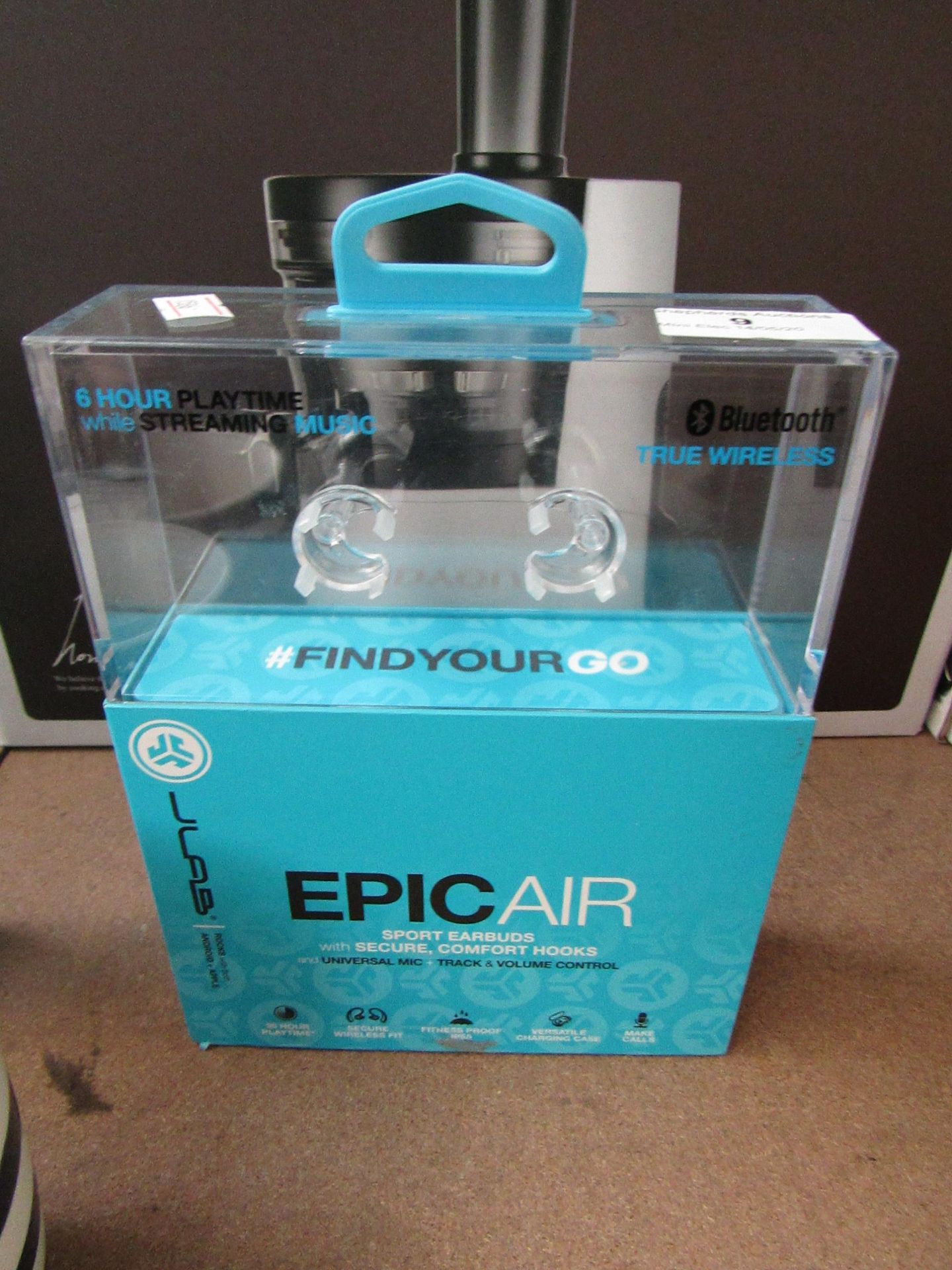 Jlabs Epic air wireless sport earbuds with charging storgage case, tested working with original