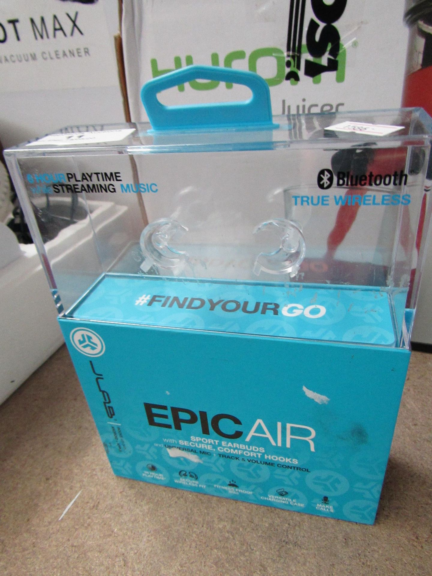 Jlabs Epic air wireless sport earbuds with charging storgage case, tested working with original