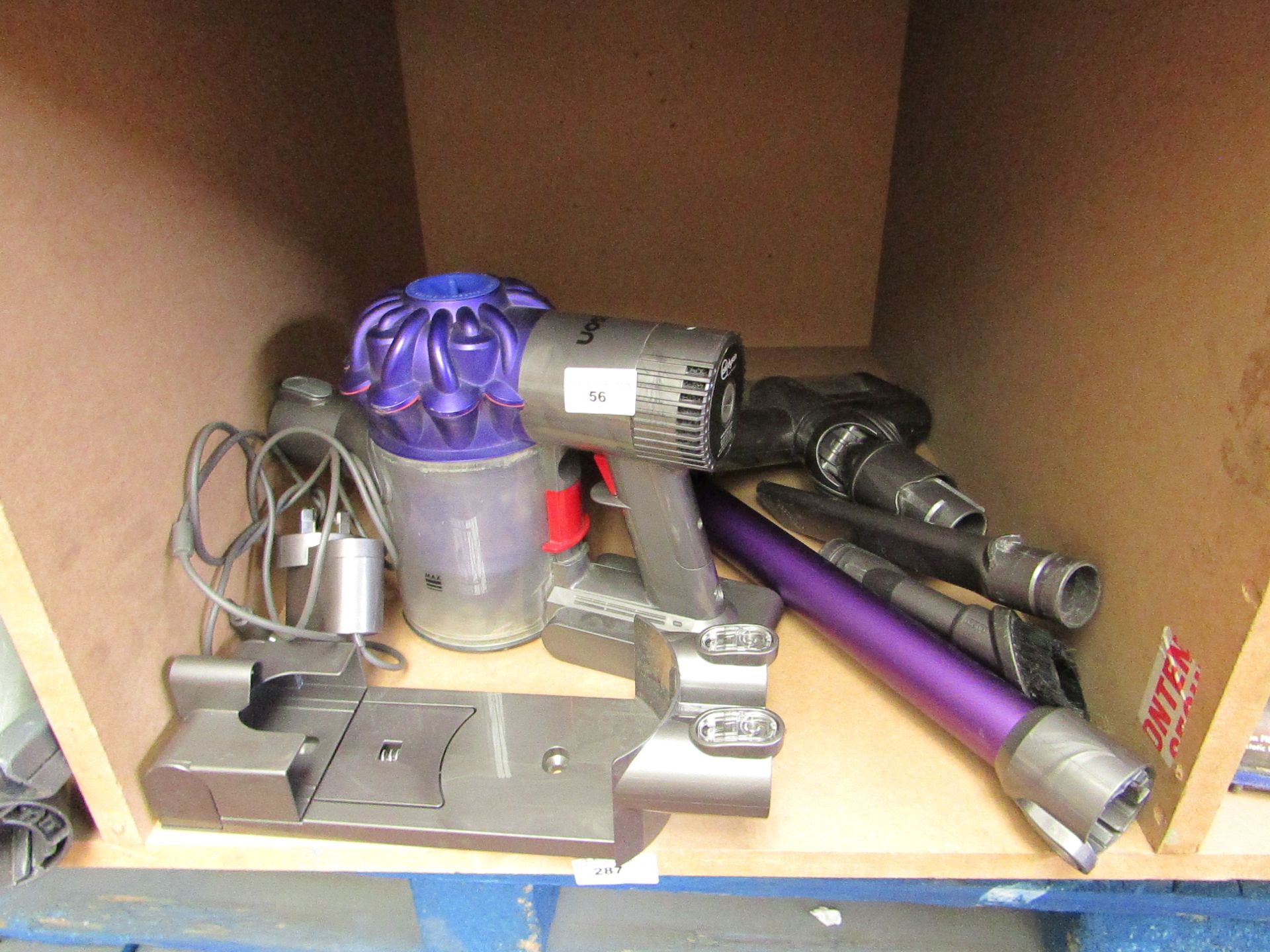 Dyson V6 animal hand held cordless vacuum, used, tested working after being on charge for a short