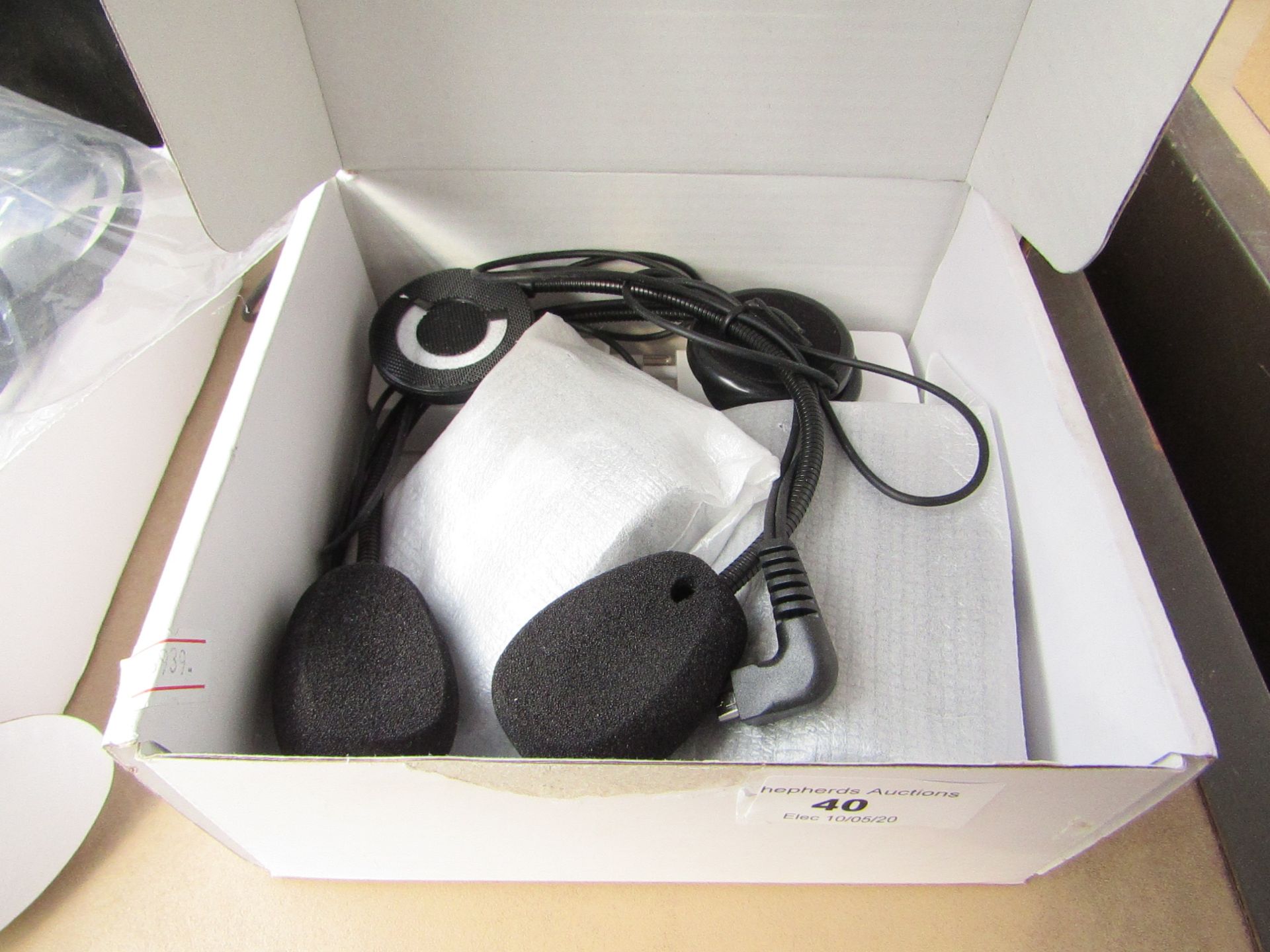 Buvee office headset, untested and boxed.