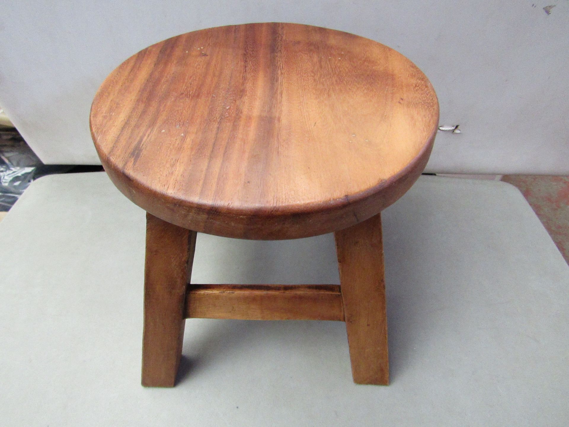 Small Kids Wooden Stool. 26cm Tall