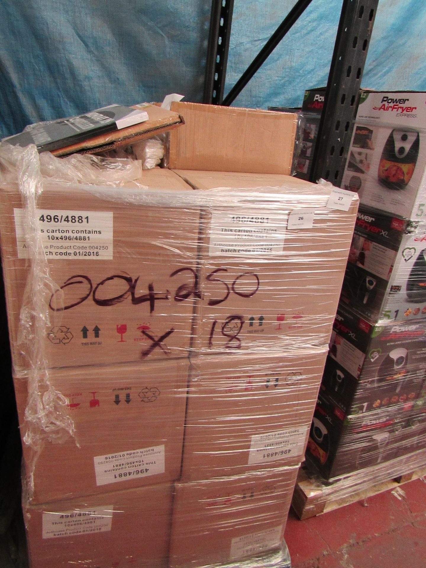 Pallet of approx 120 Mondays Cancelled novelty canvas prints, new