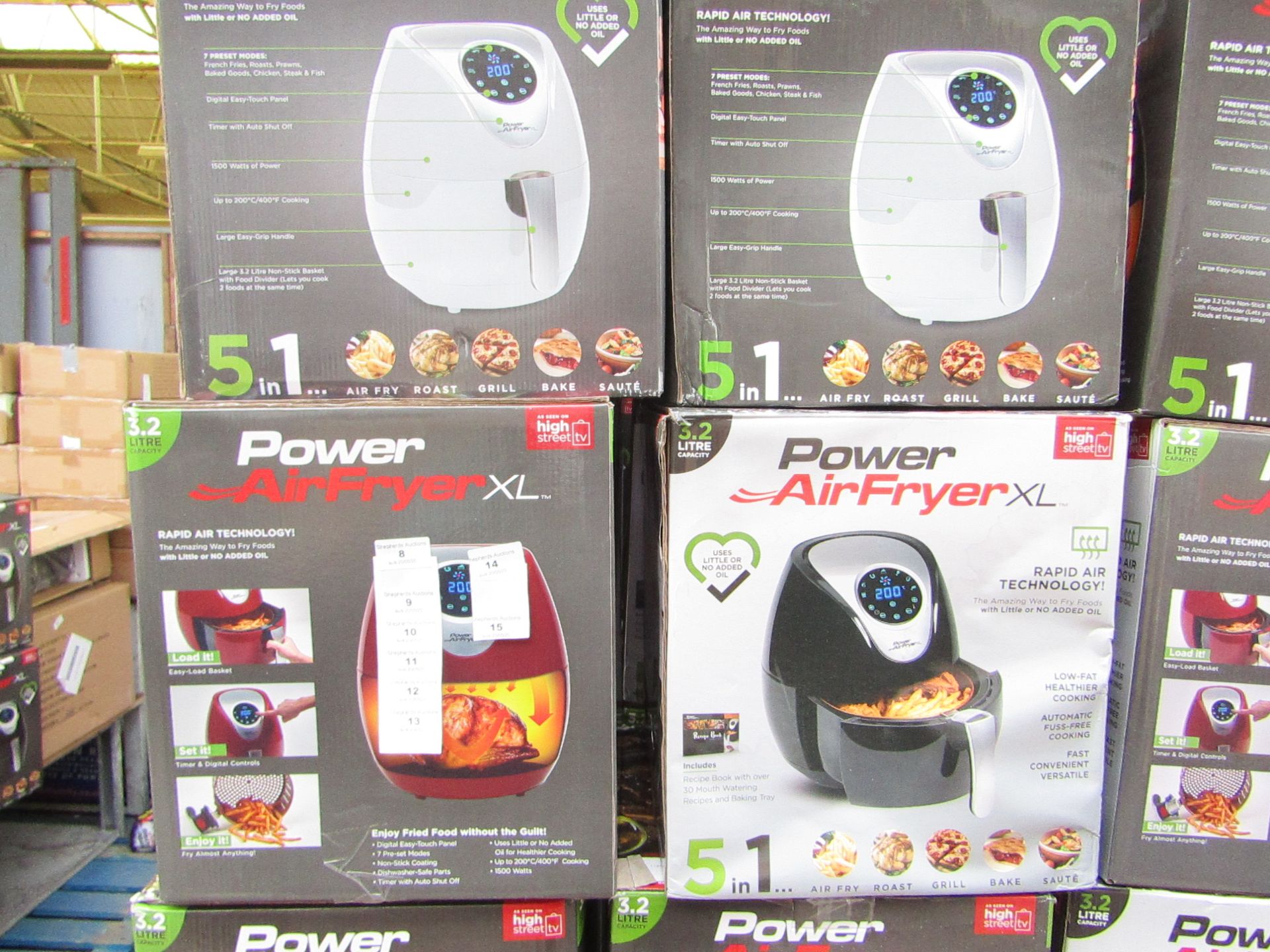 | 5X | POWER AIR FRYER 3.2L | UNCHECKED AND BOXED | NO ONLINE RE-SALE | SKU 5060191468053| RRP £79.