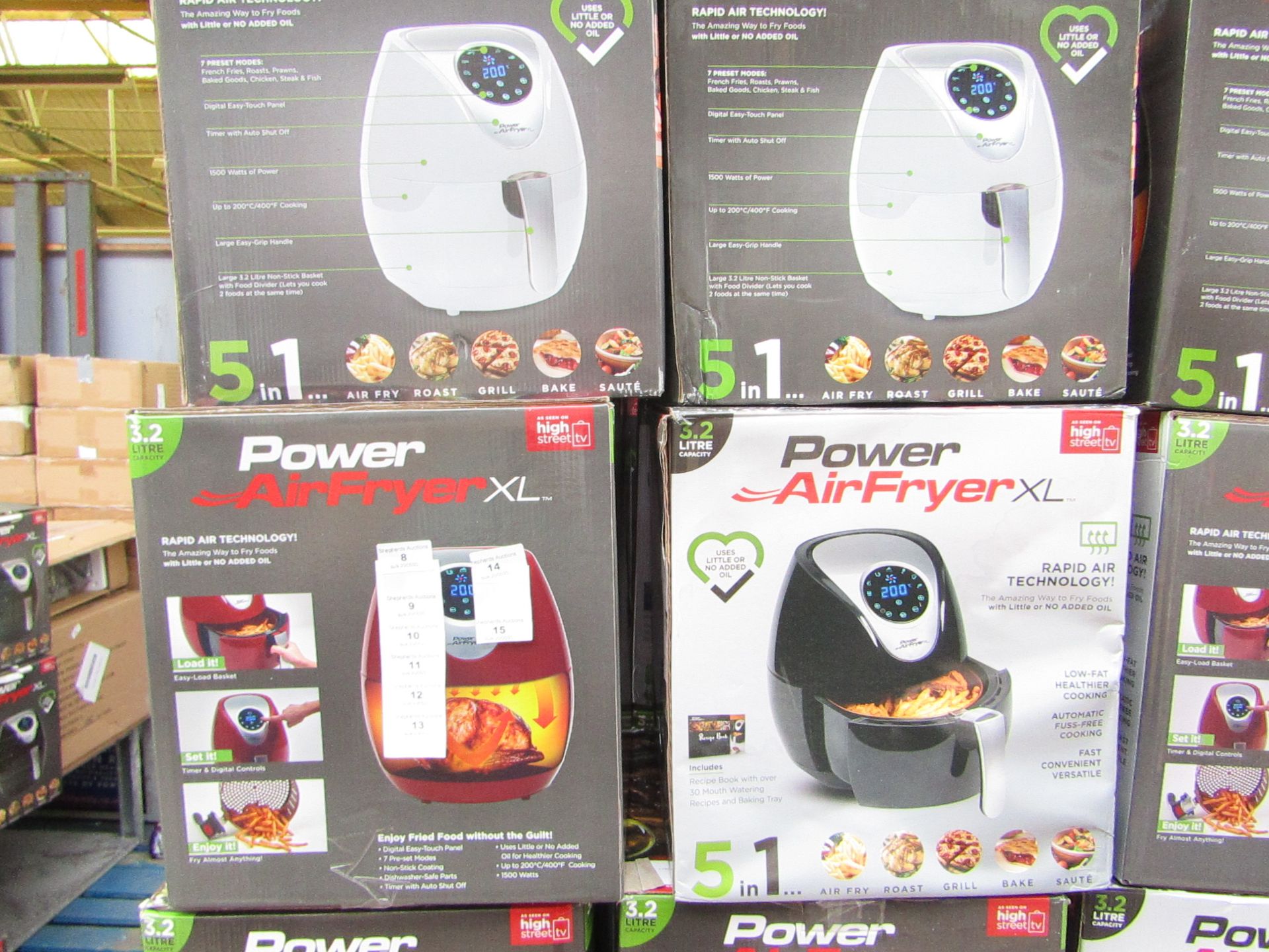 | 5X | POWER AIR FRYER 3.2L | UNCHECKED AND BOXED | NO ONLINE RE-SALE | SKU 5060191468053| RRP £79.