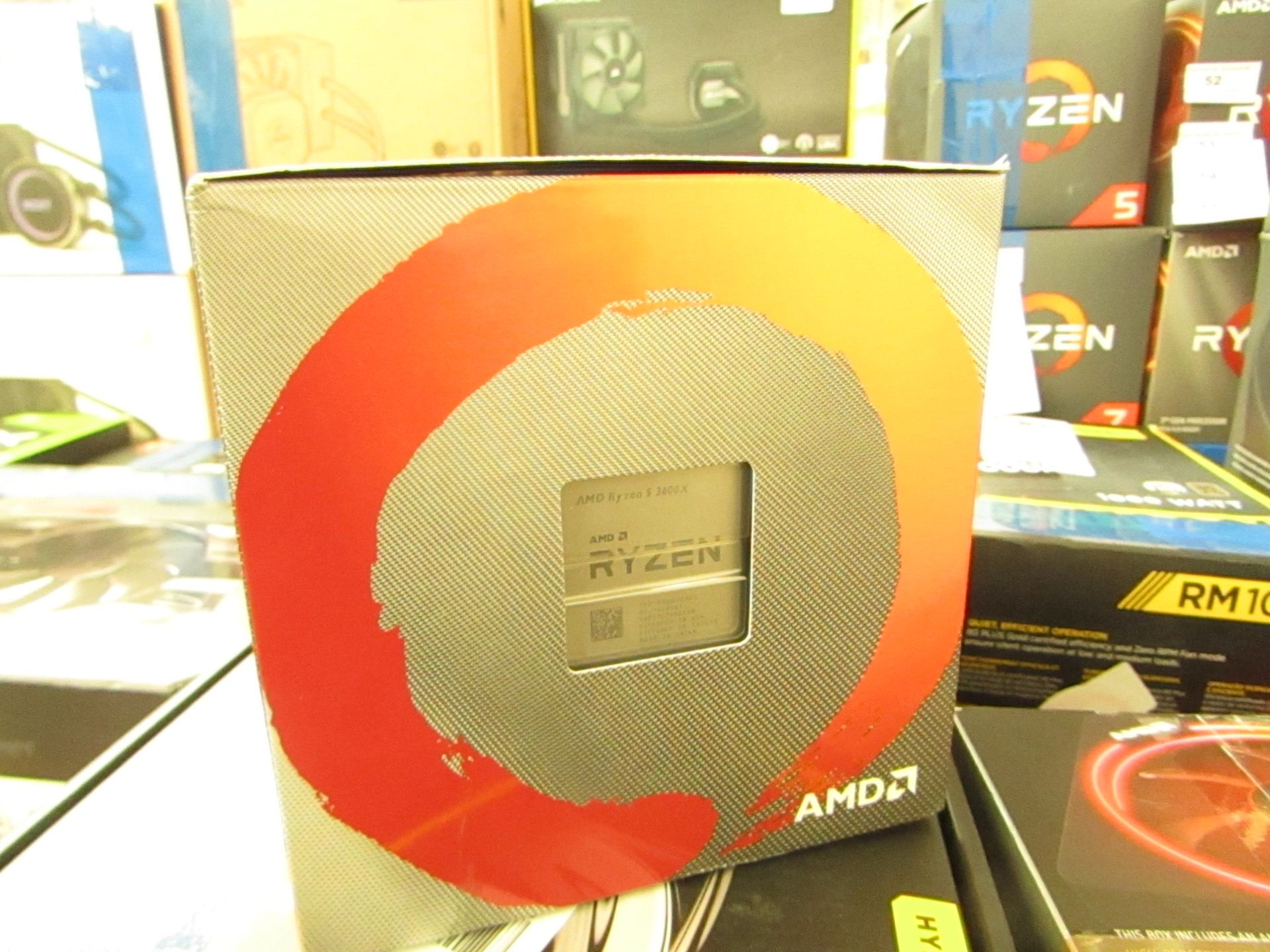 AMD Ryzen 5 3600X 3.8 GHz 6-Core Processor - L3 32 MB/L2 3 MB - Socket AM4, unchecked and boxed. RRP