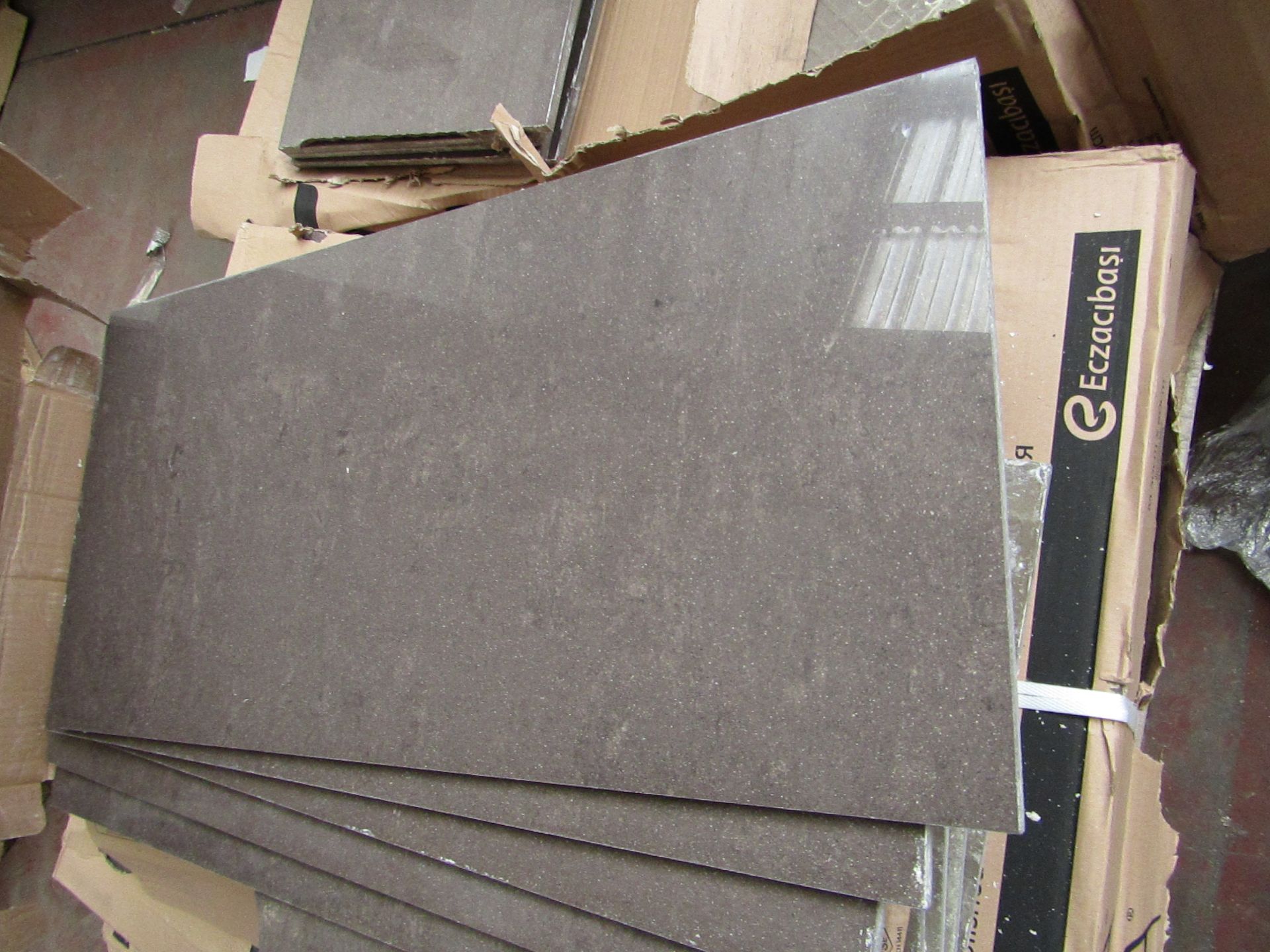 10x Packs of 6, 300x600 Vitra Microtec Moka K873473 Porcelain Gloss finish tiles, some look to be