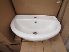 Lecico - Rimini 500mm 1TH Basin - New and Boxed.