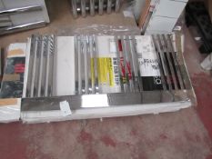 Carisa Gradient Chrome 500x1000 radiator, with box, RRP £406, please read lot 0.